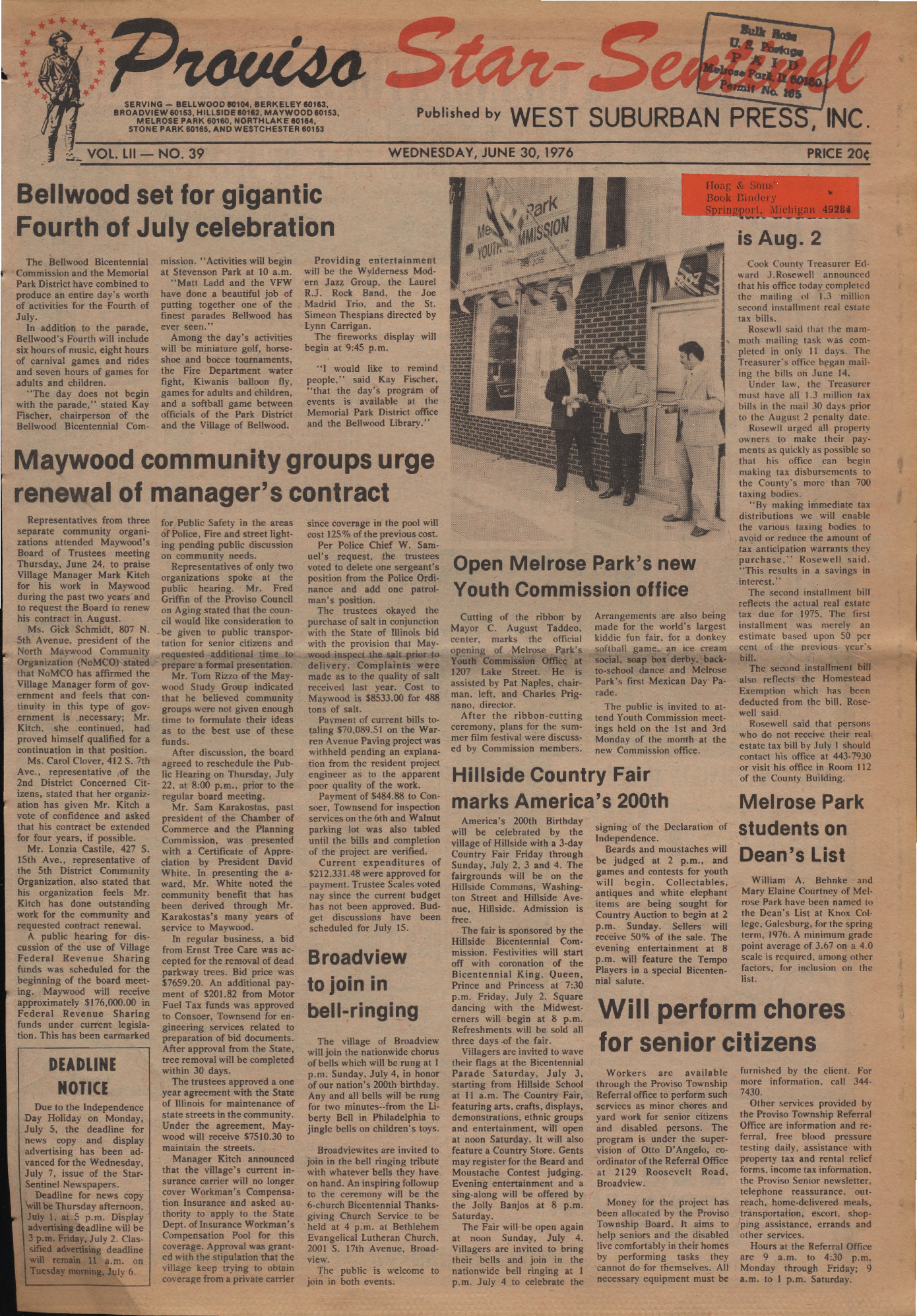 Proviso Star-Sentinel – 19760630