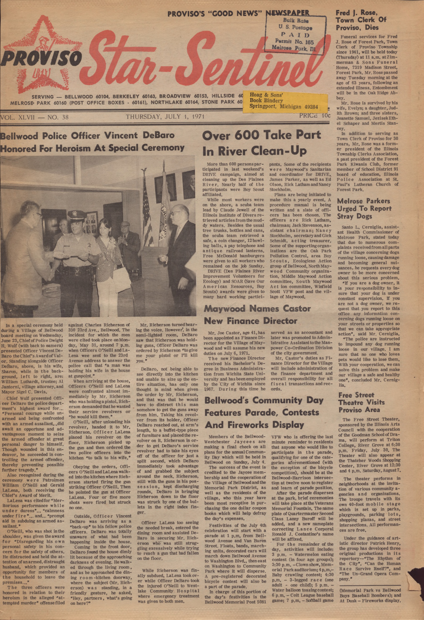 Proviso Star-Sentinel – 19710701