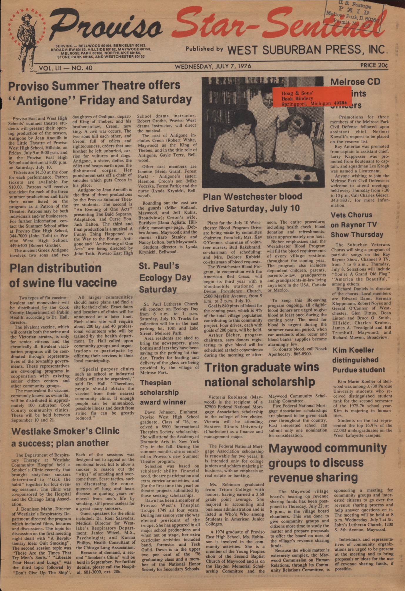 Proviso Star-Sentinel – 19760707