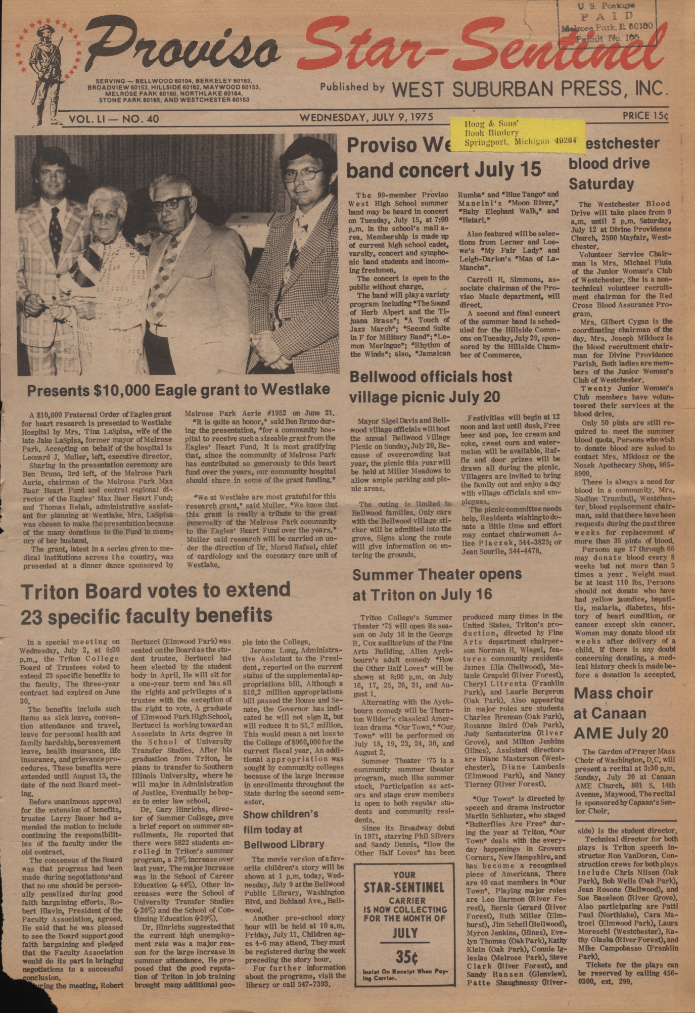 Proviso Star-Sentinel – 19750709