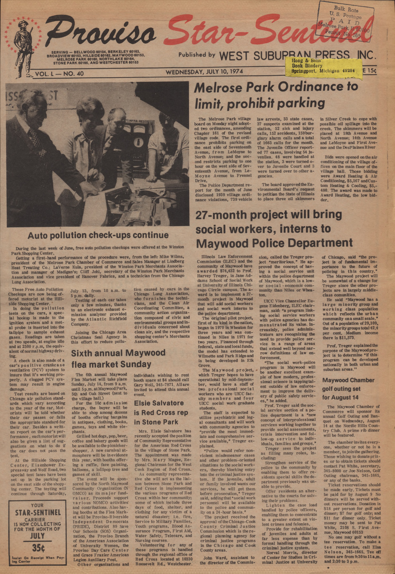 Proviso Star-Sentinel – 19740710