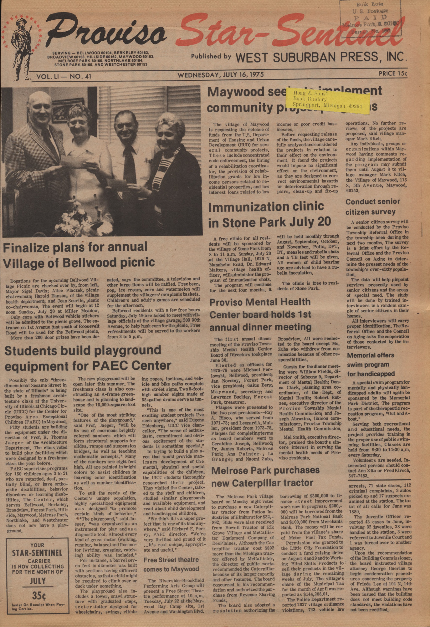Proviso Star-Sentinel – 19750716
