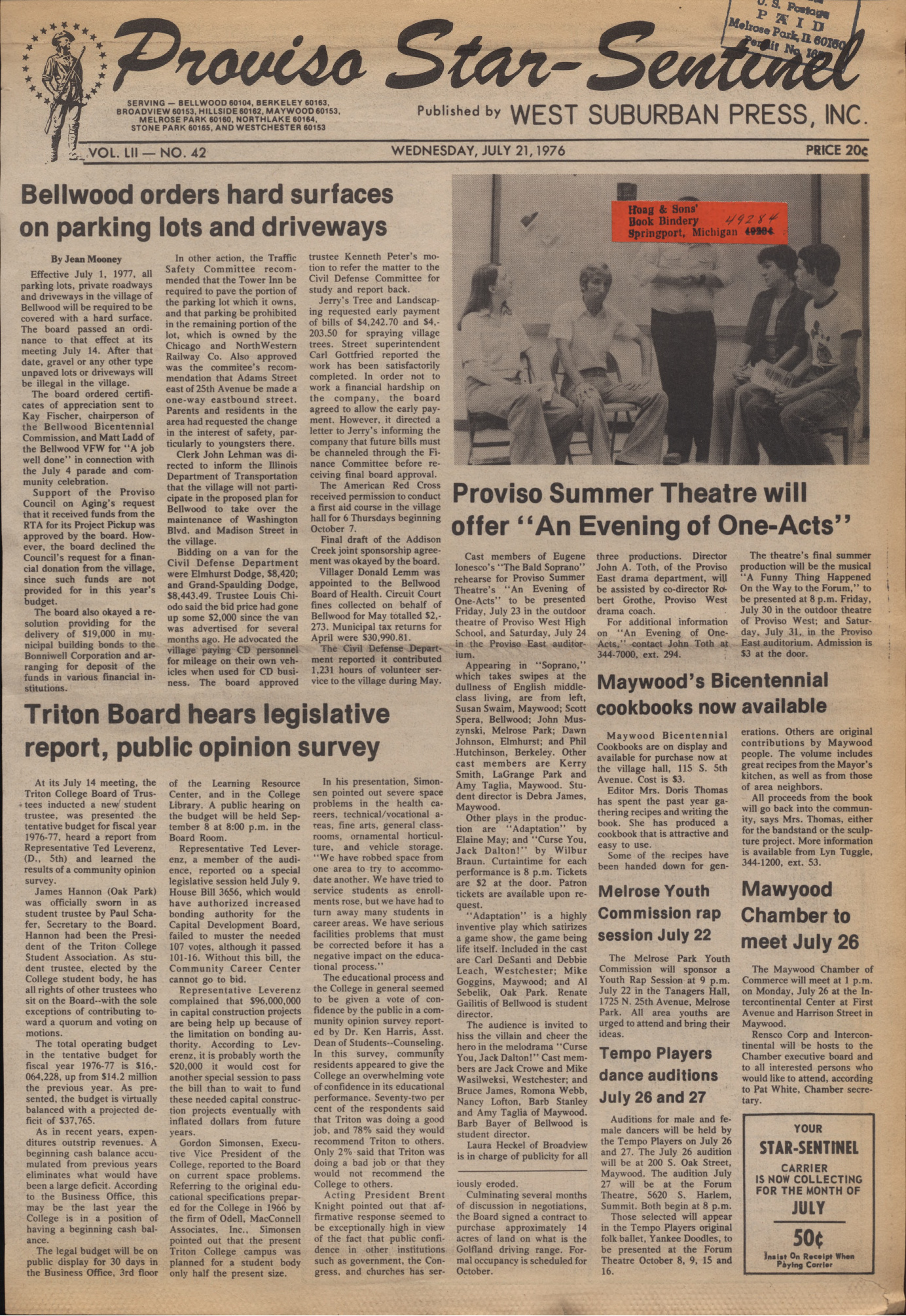 Proviso Star-Sentinel – 19760721