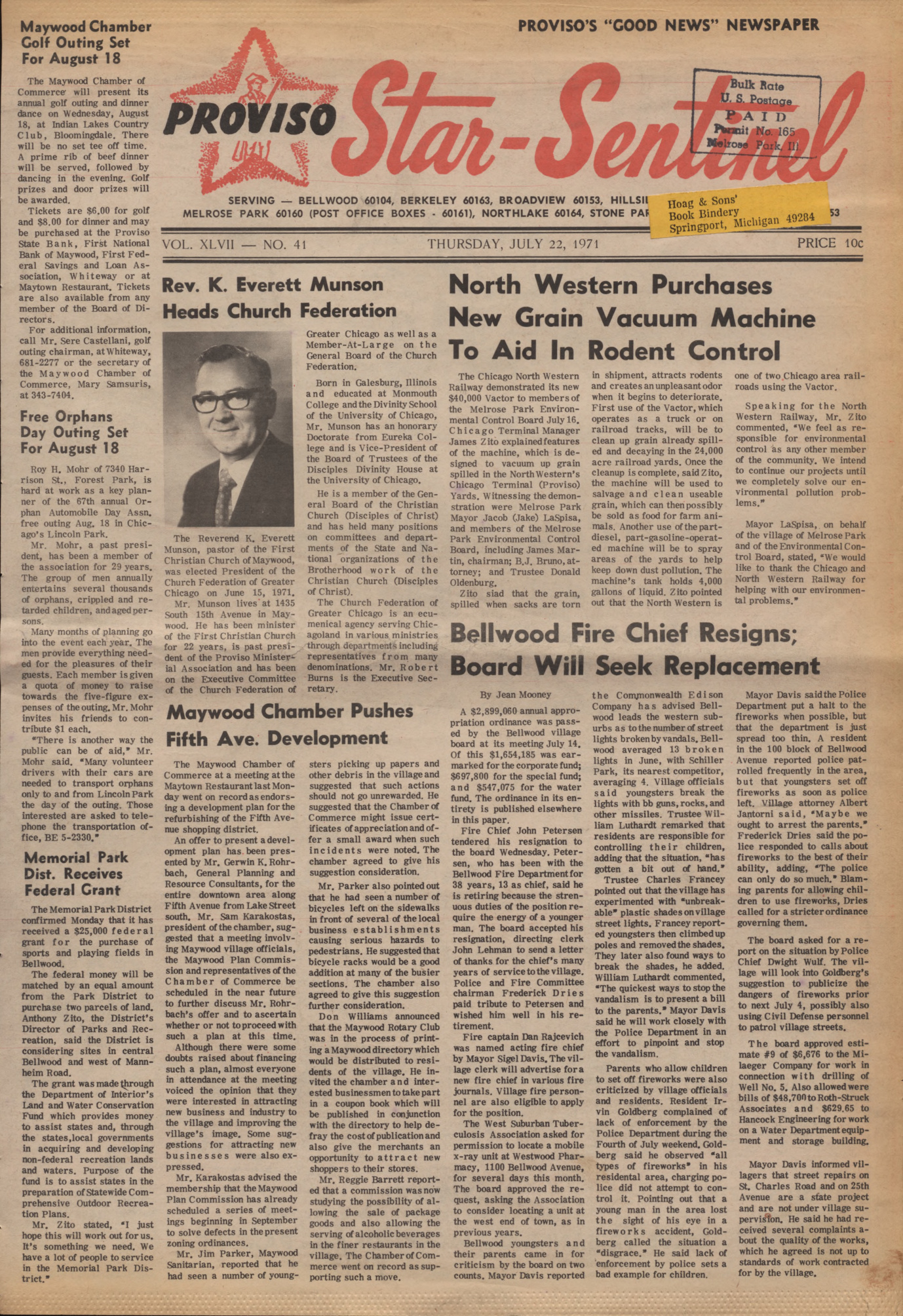 Proviso Star-Sentinel – 19710722