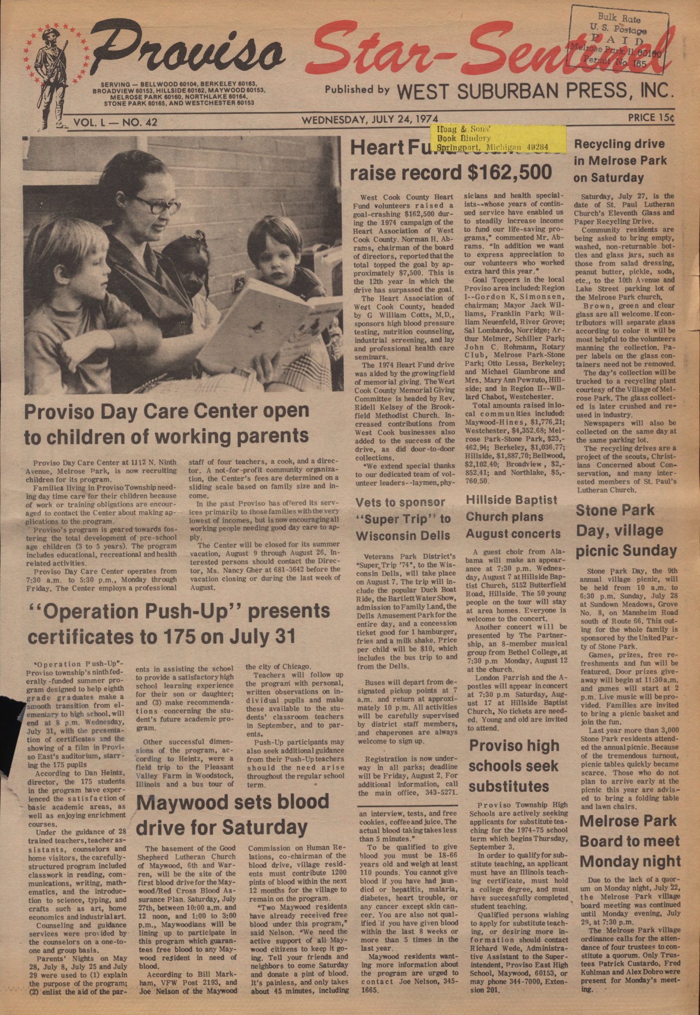 Proviso Star-Sentinel – 19740724
