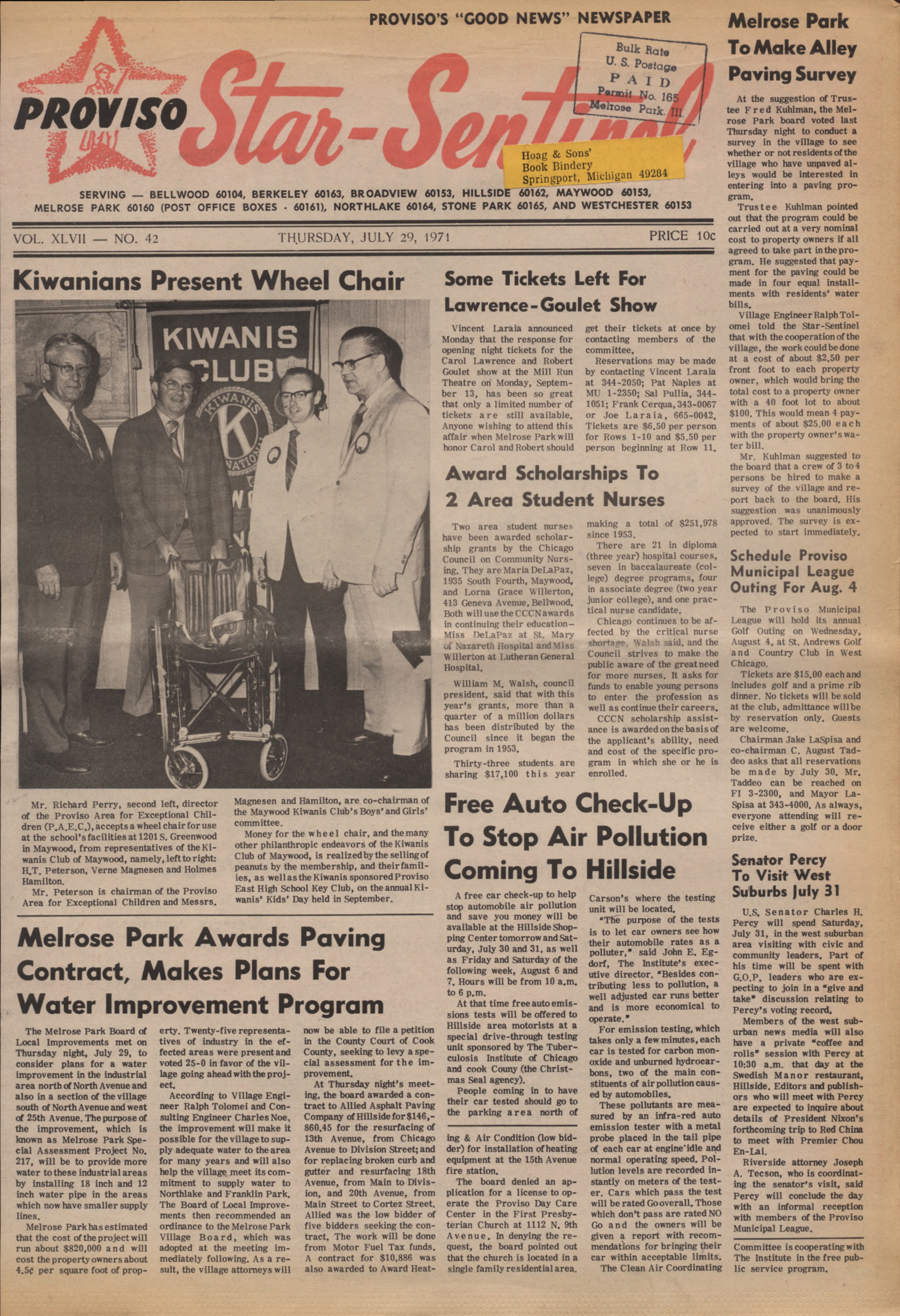 Proviso Star-Sentinel – 19710729
