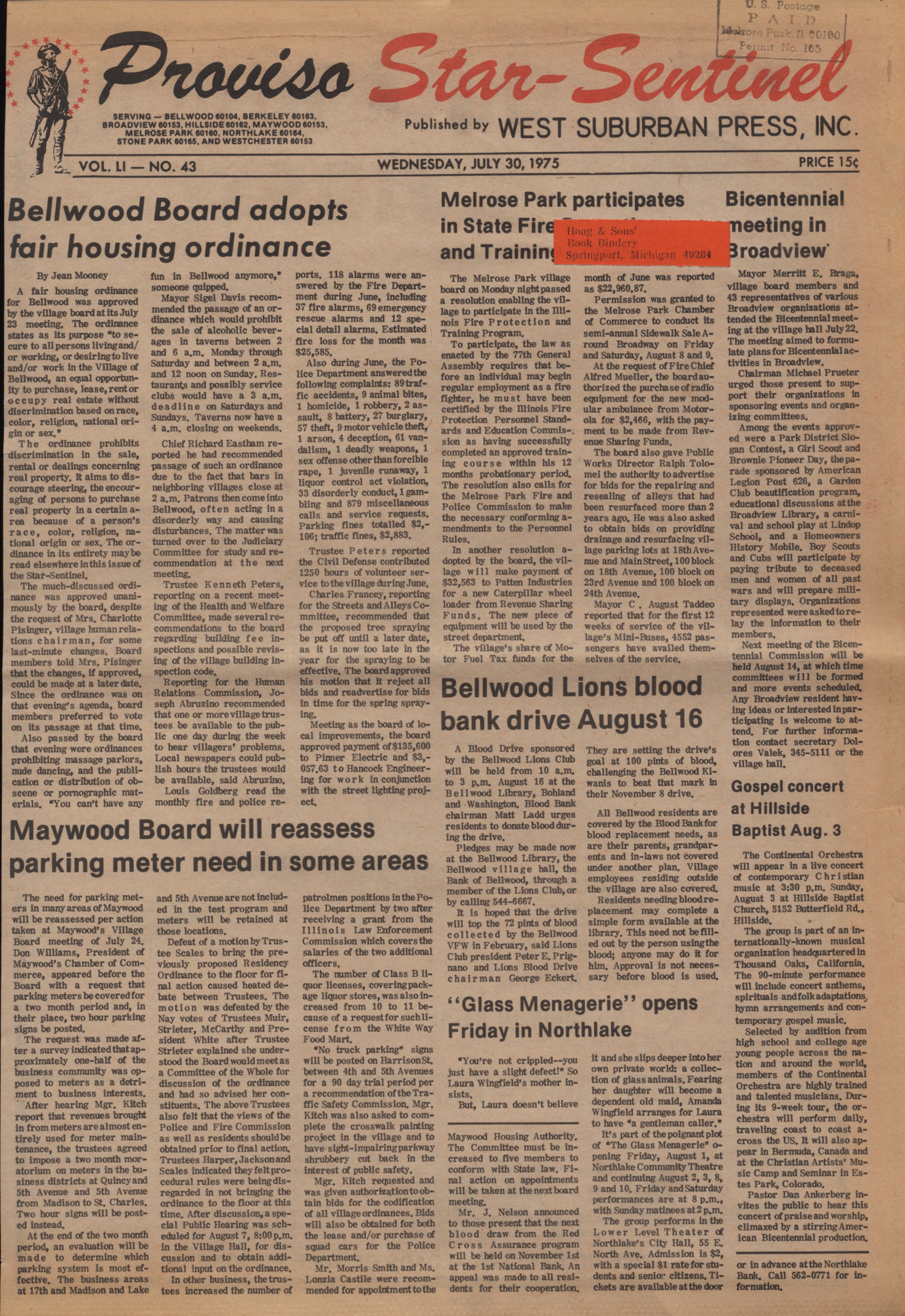 Proviso Star-Sentinel – 19750730