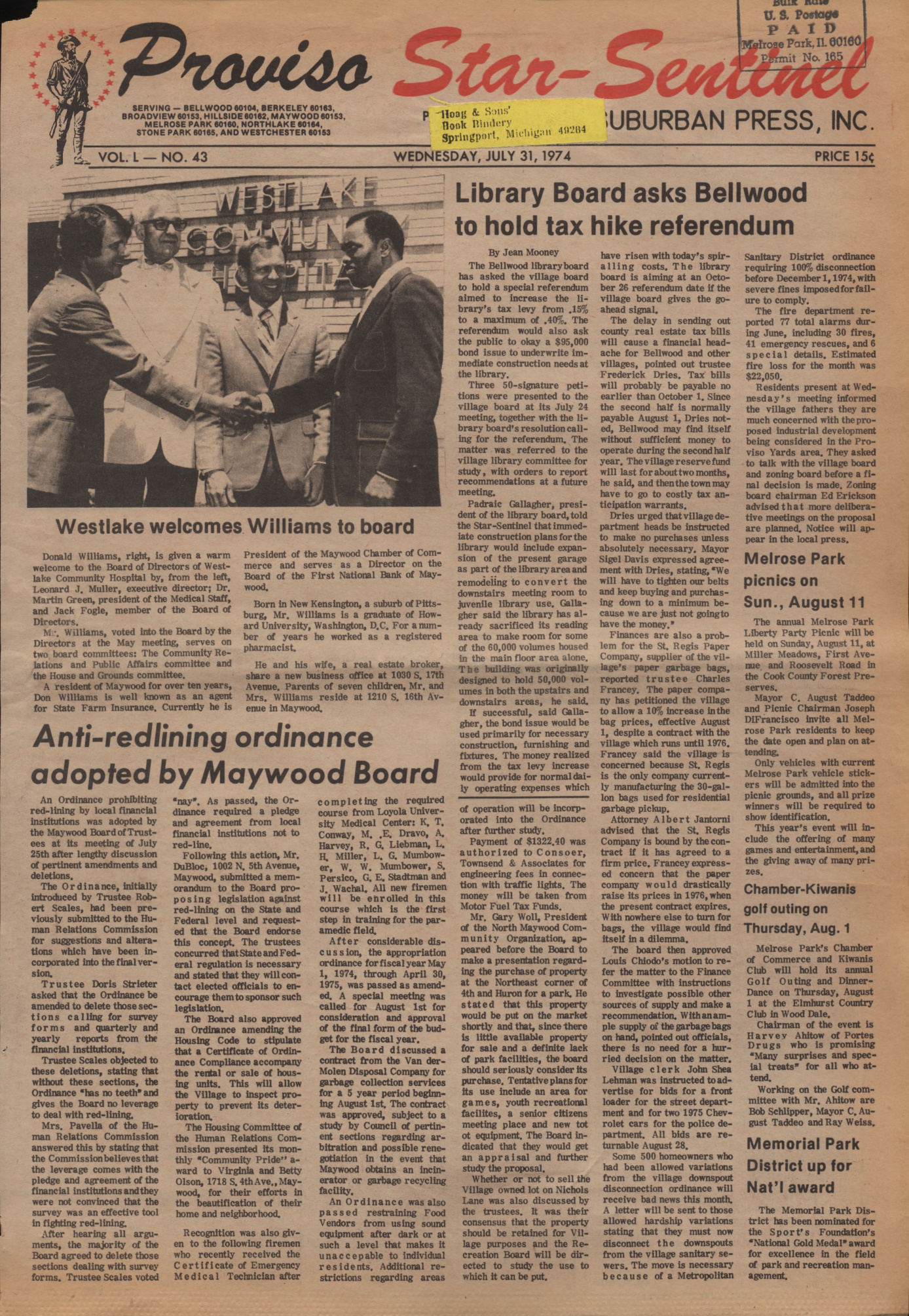 Proviso Star-Sentinel – 19740731