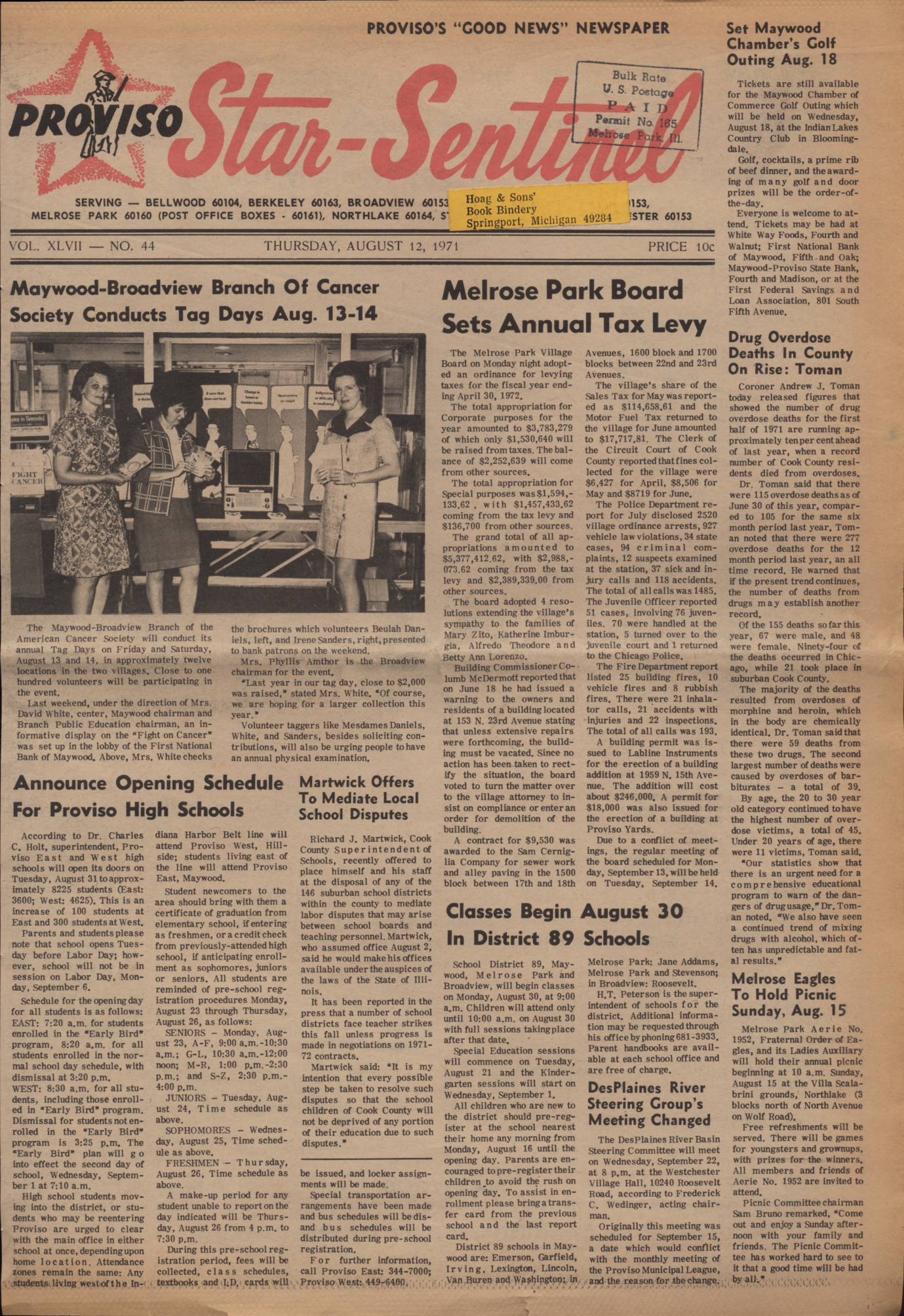 Proviso Star-Sentinel – 19710812