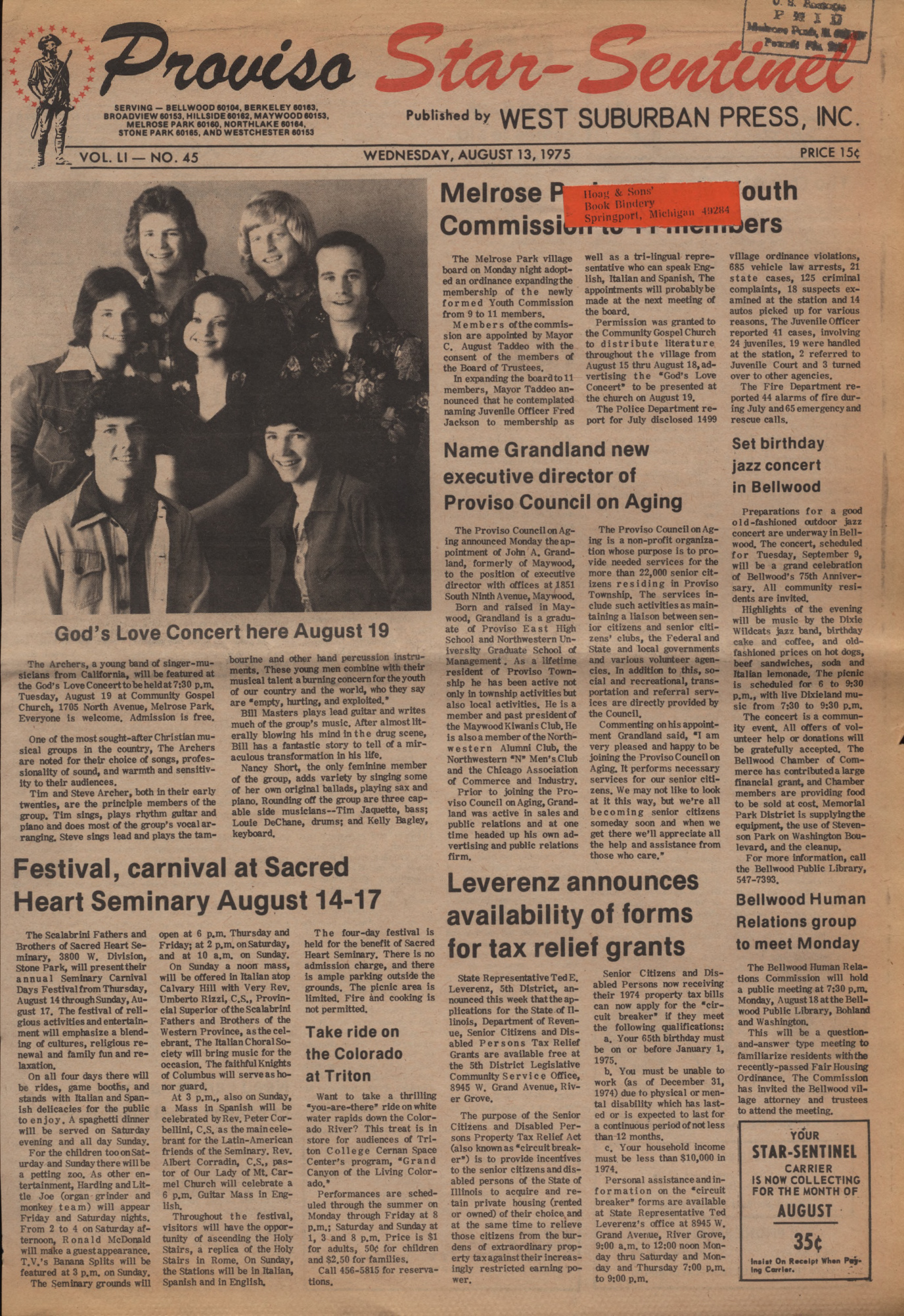 Proviso Star-Sentinel – 19750813
