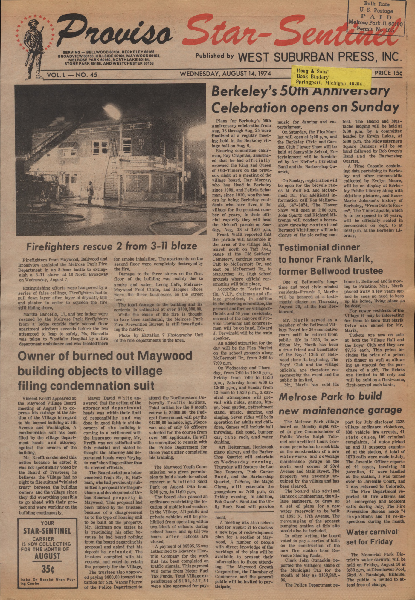 Proviso Star-Sentinel – 19740814