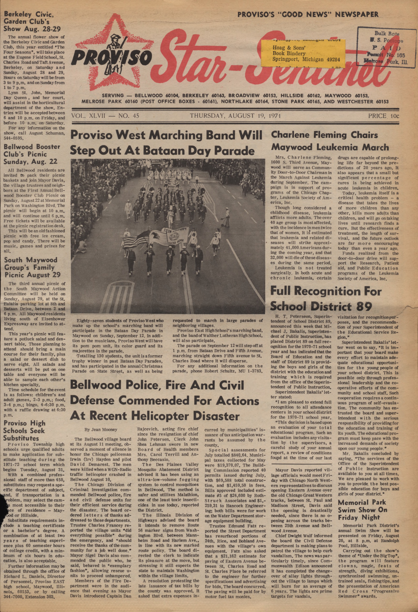 Proviso Star-Sentinel – 19710819