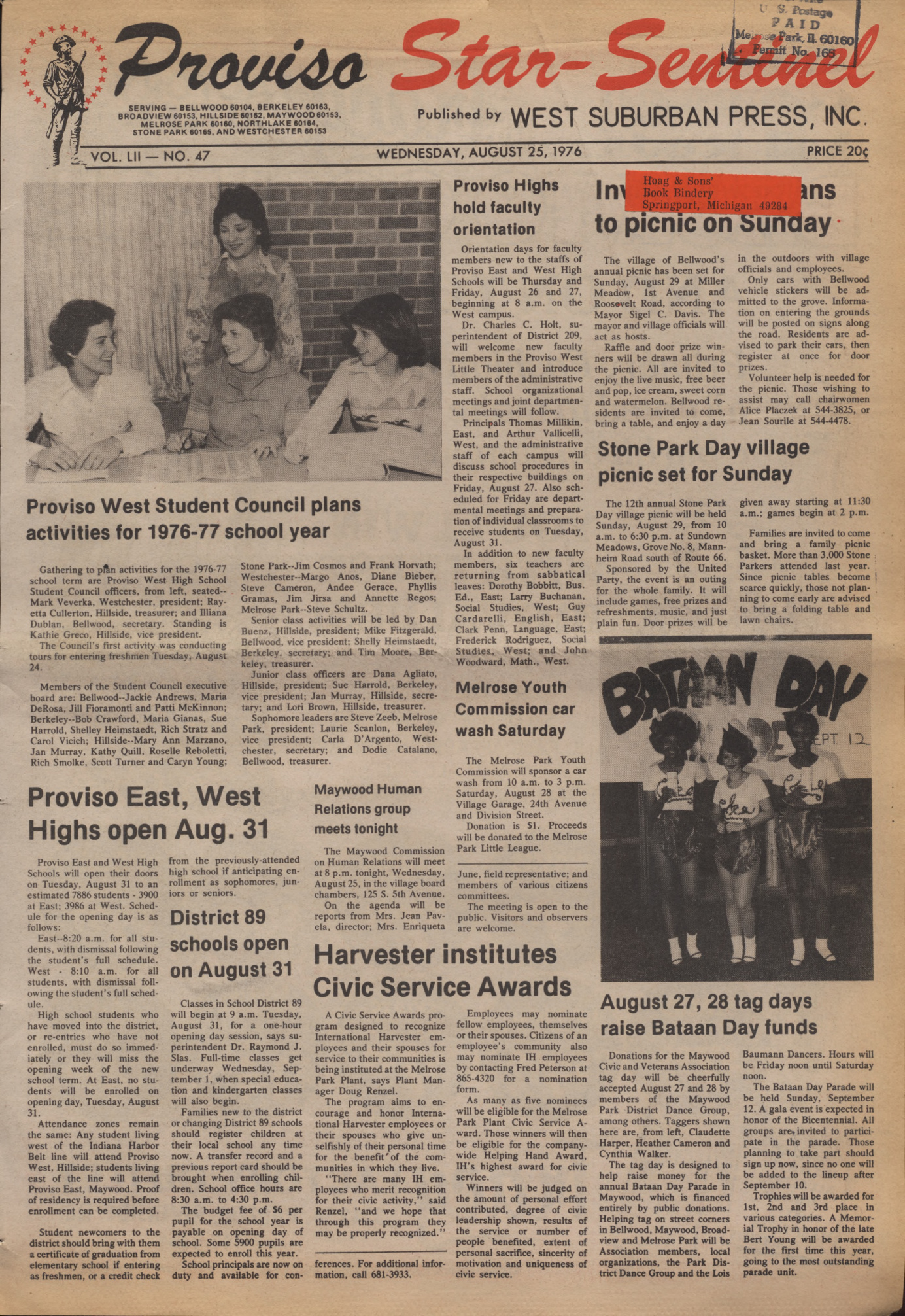 Proviso Star-Sentinel – 19760825