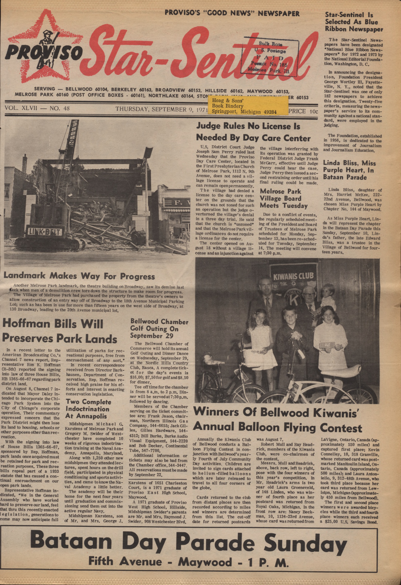 Proviso Star-Sentinel – 19710909