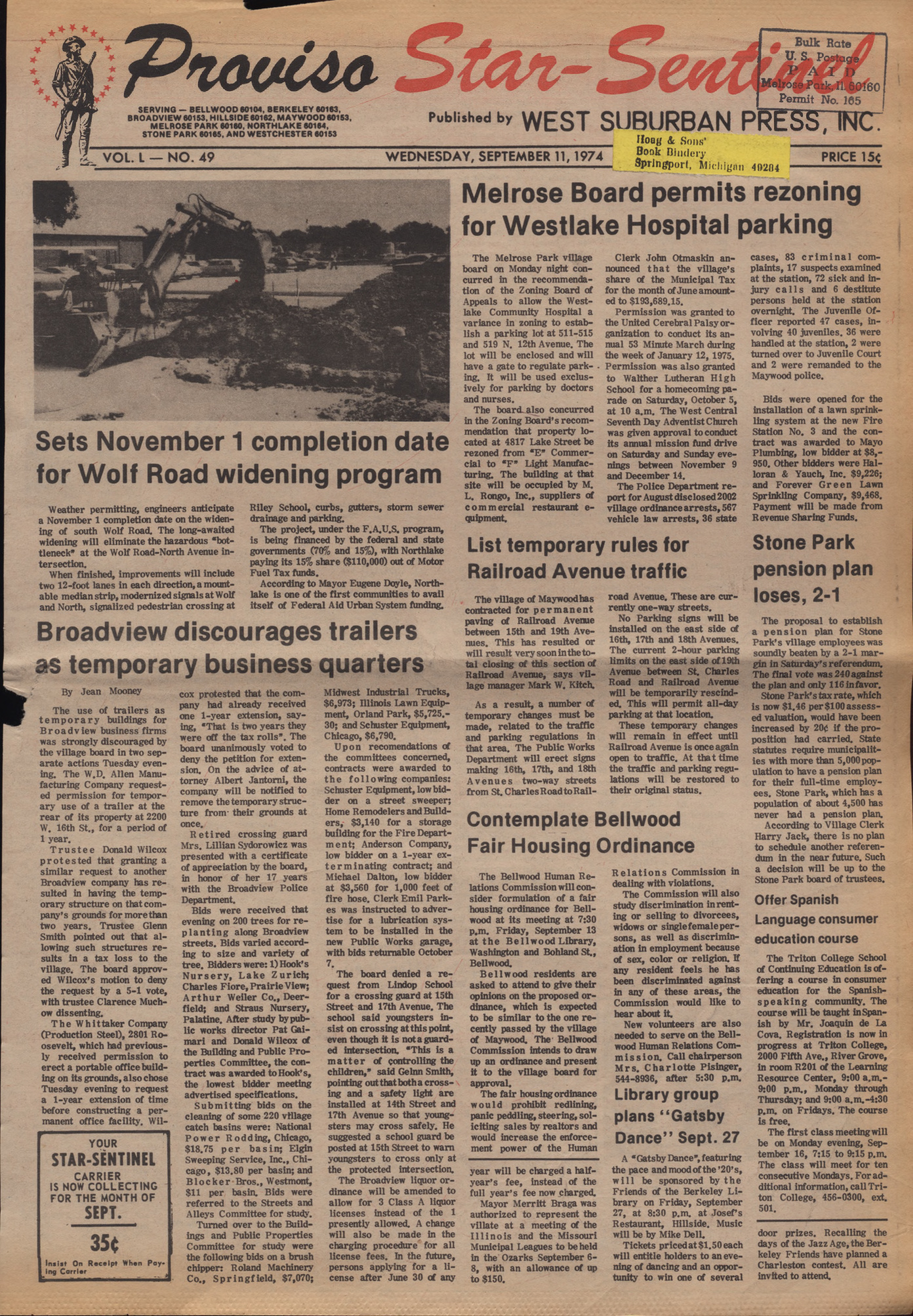 Proviso Star-Sentinel – 19740911