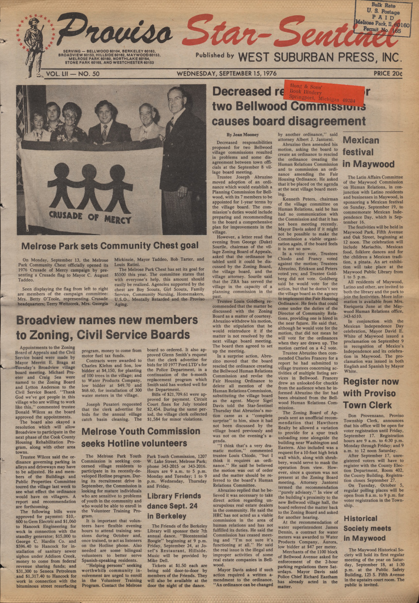 Proviso Star-Sentinel – 19760915