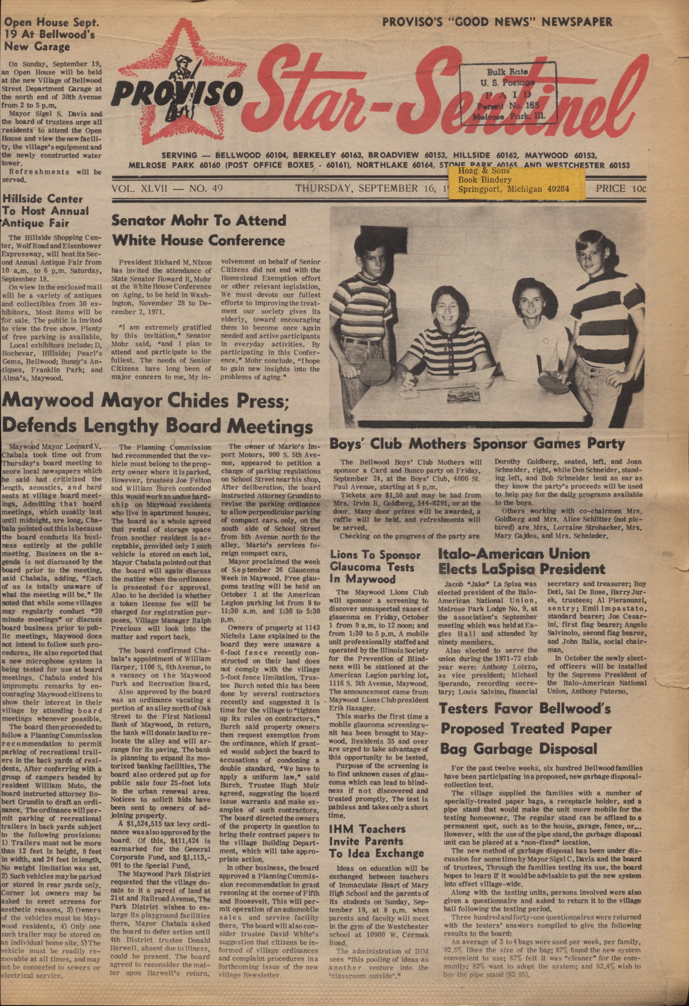 Proviso Star-Sentinel – 19710916