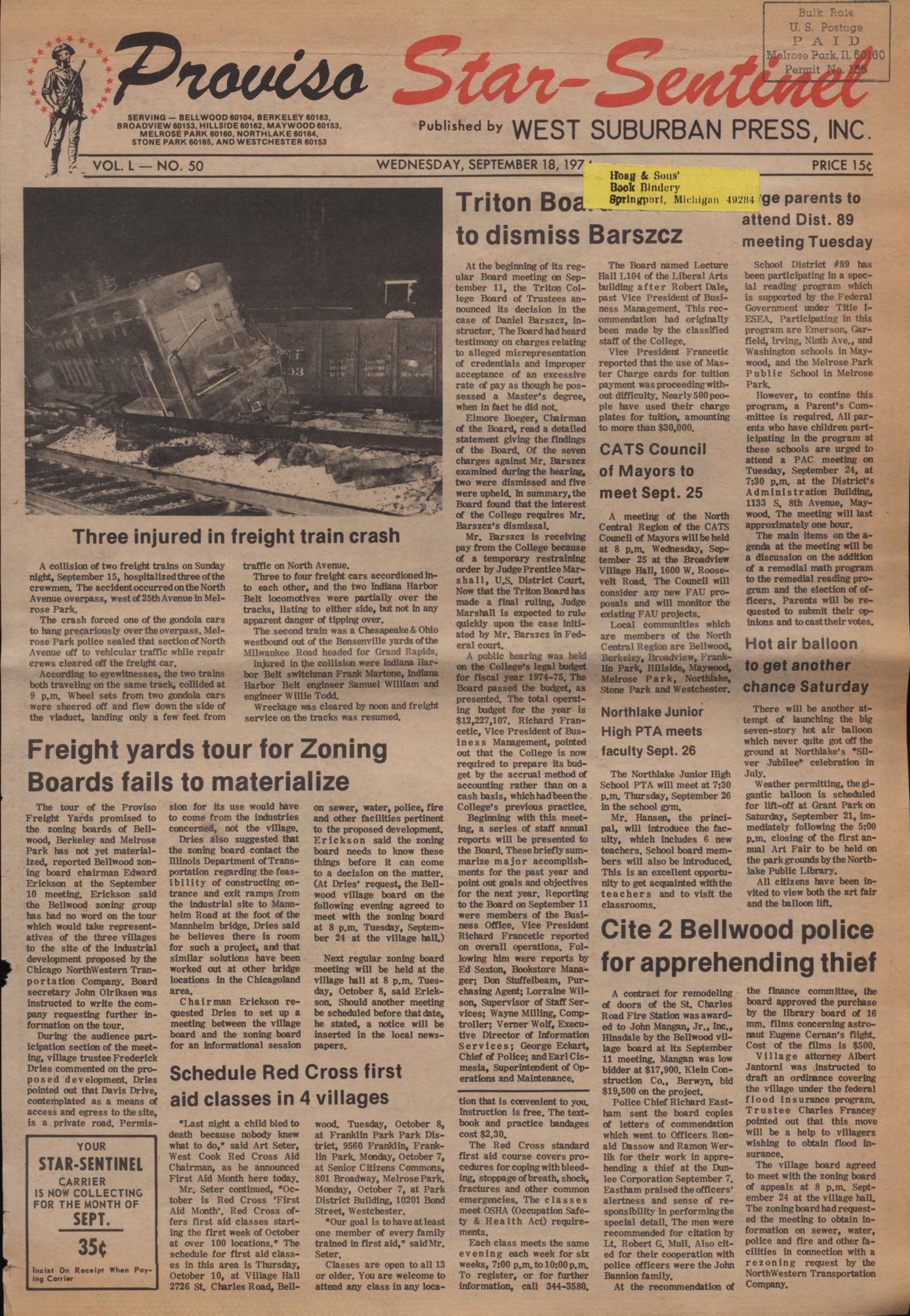 Proviso Star-Sentinel – 19740918