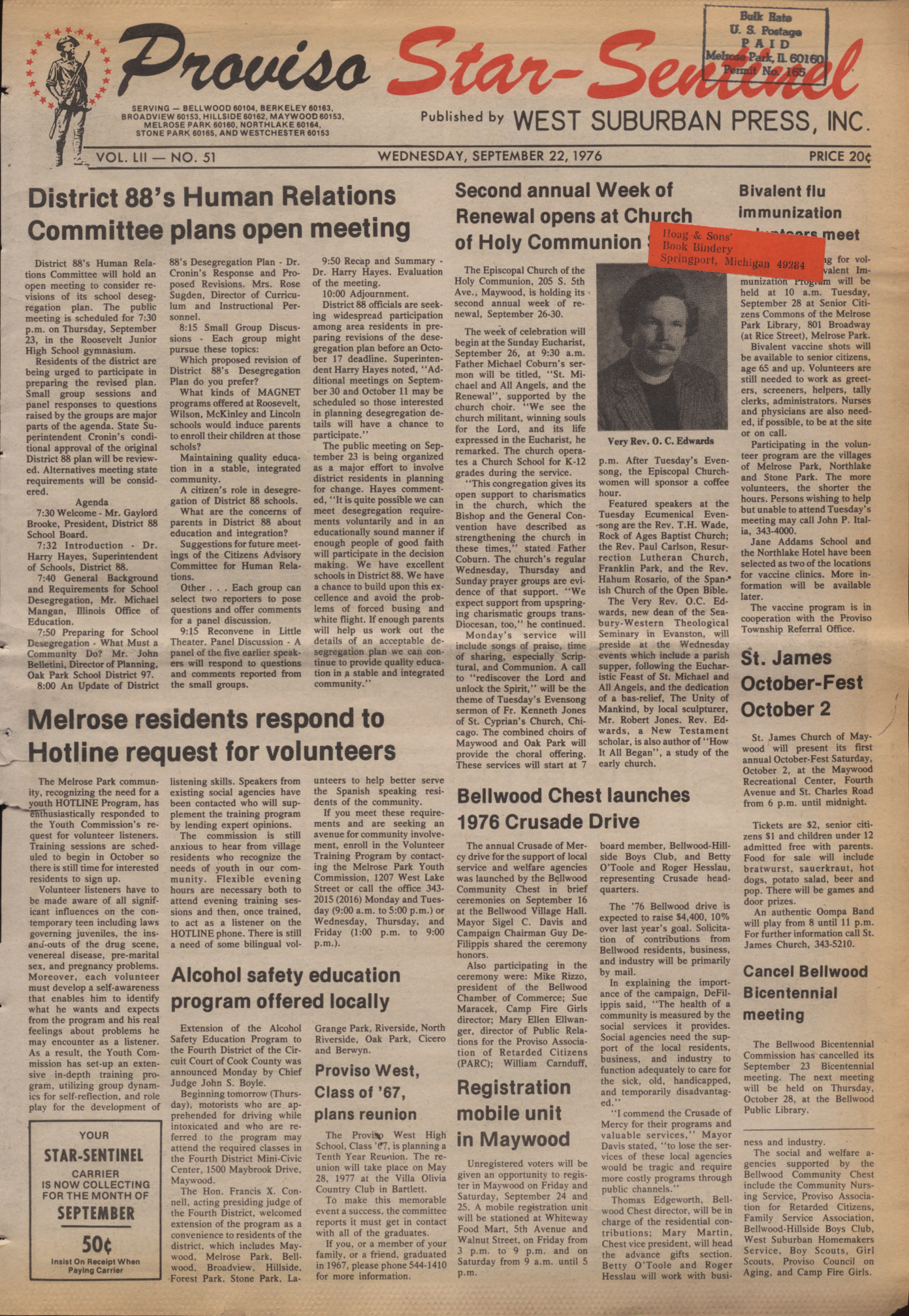 Proviso Star-Sentinel – 19760922