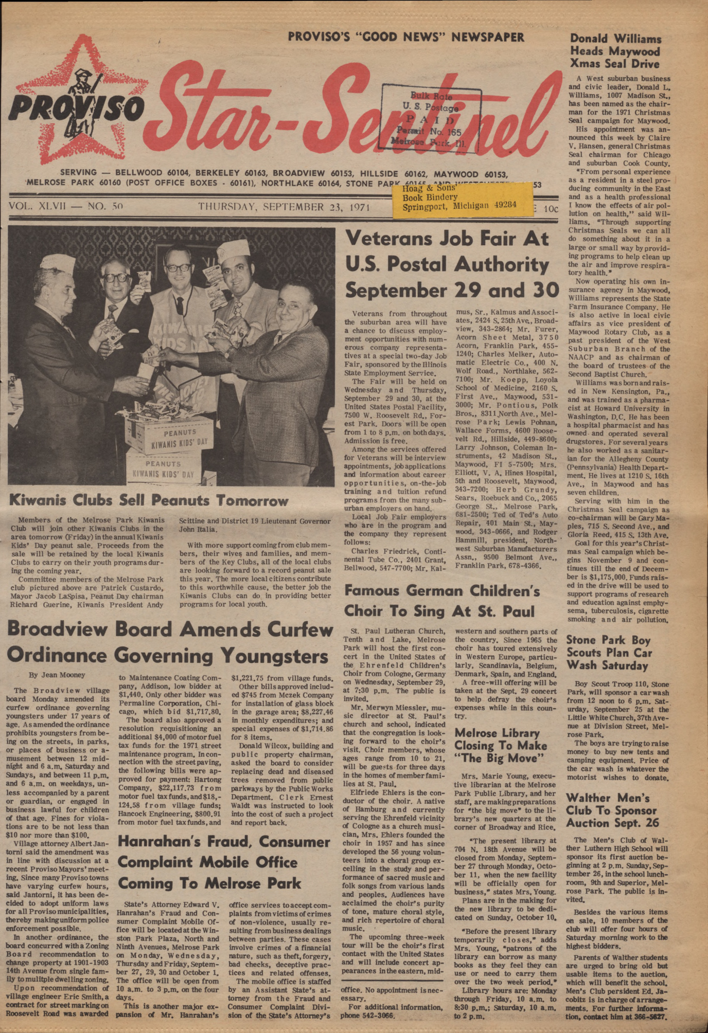 Proviso Star-Sentinel – 19710923