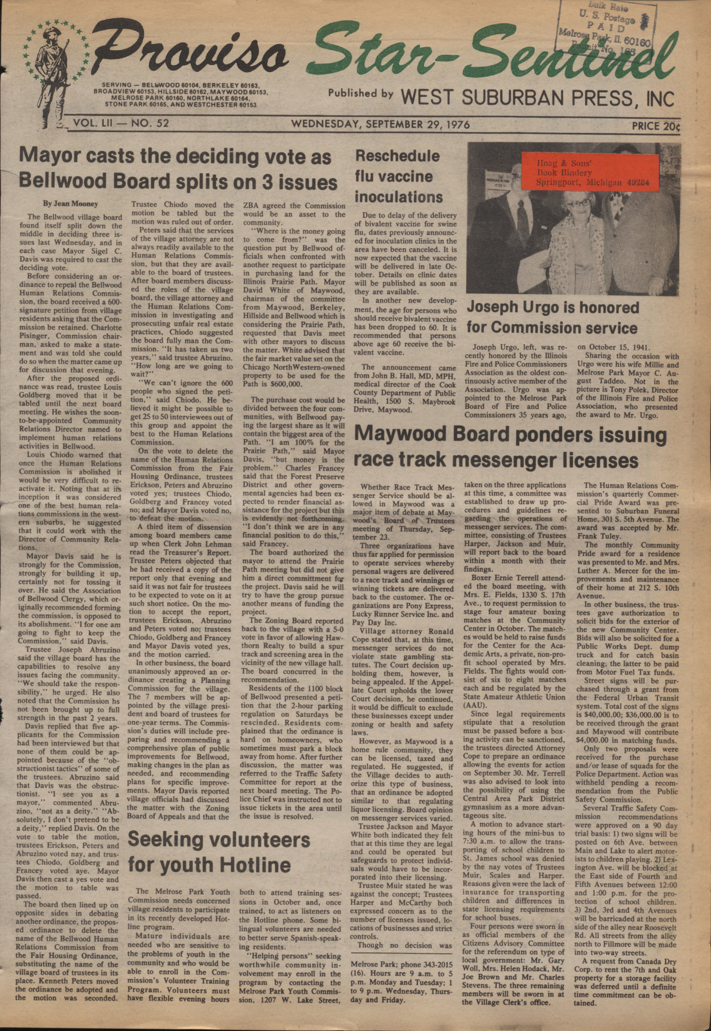 Proviso Star-Sentinel – 19760929