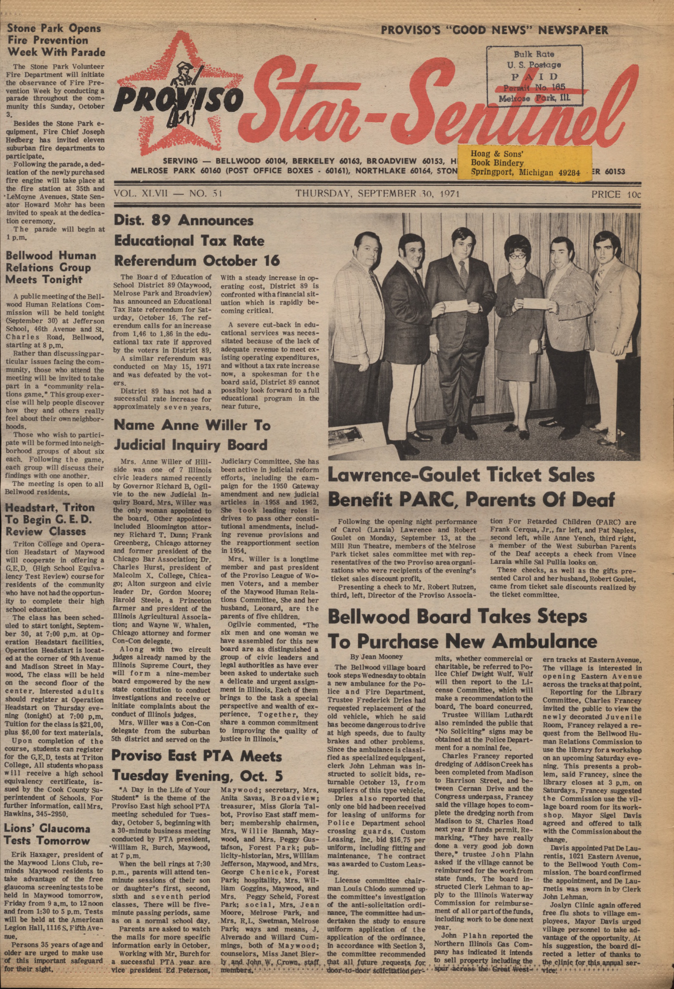 Proviso Star-Sentinel – 19710930