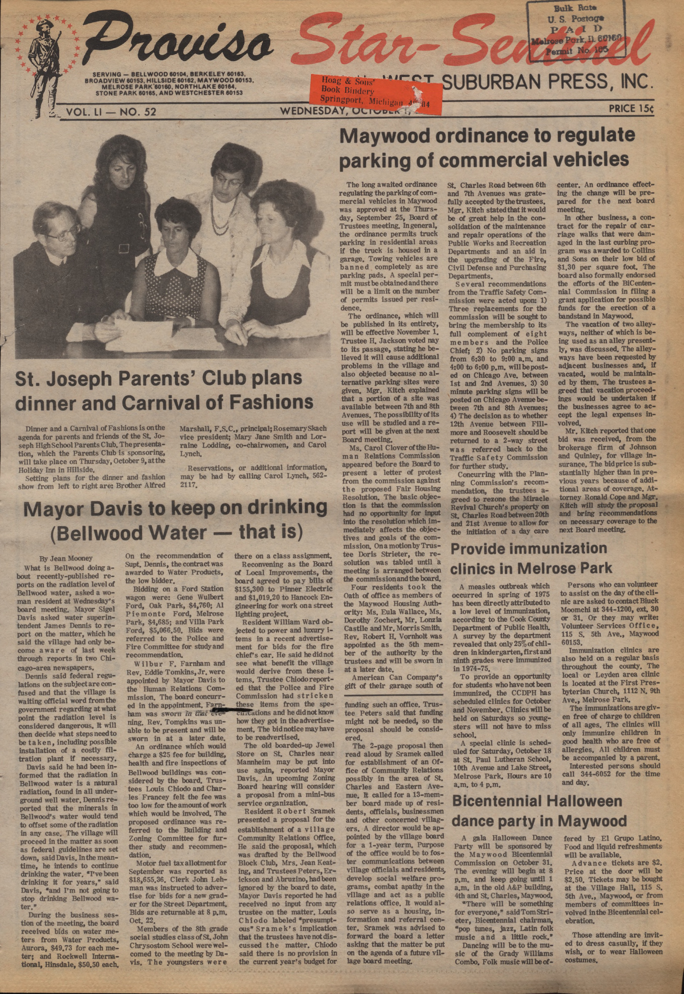 Proviso Star-Sentinel – 19751001