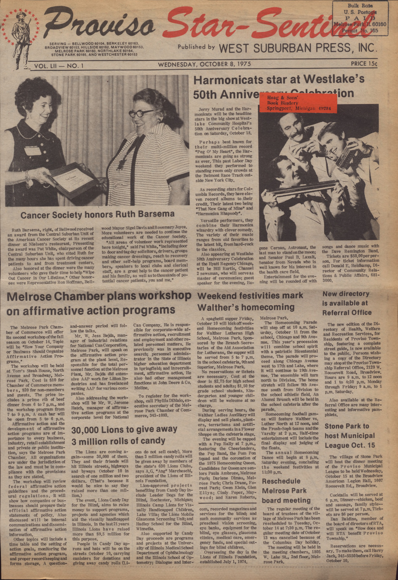 Proviso Star-Sentinel – 19751008