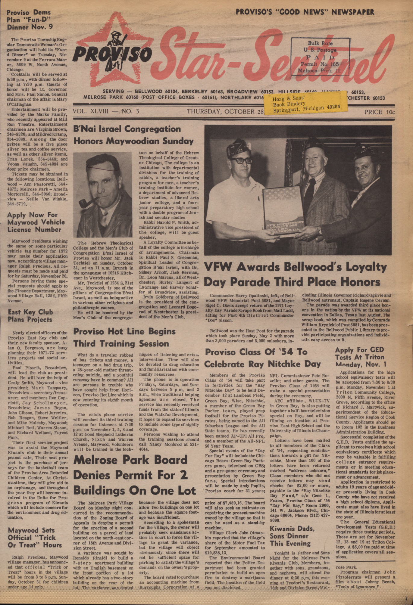 Proviso Star-Sentinel – 19711028