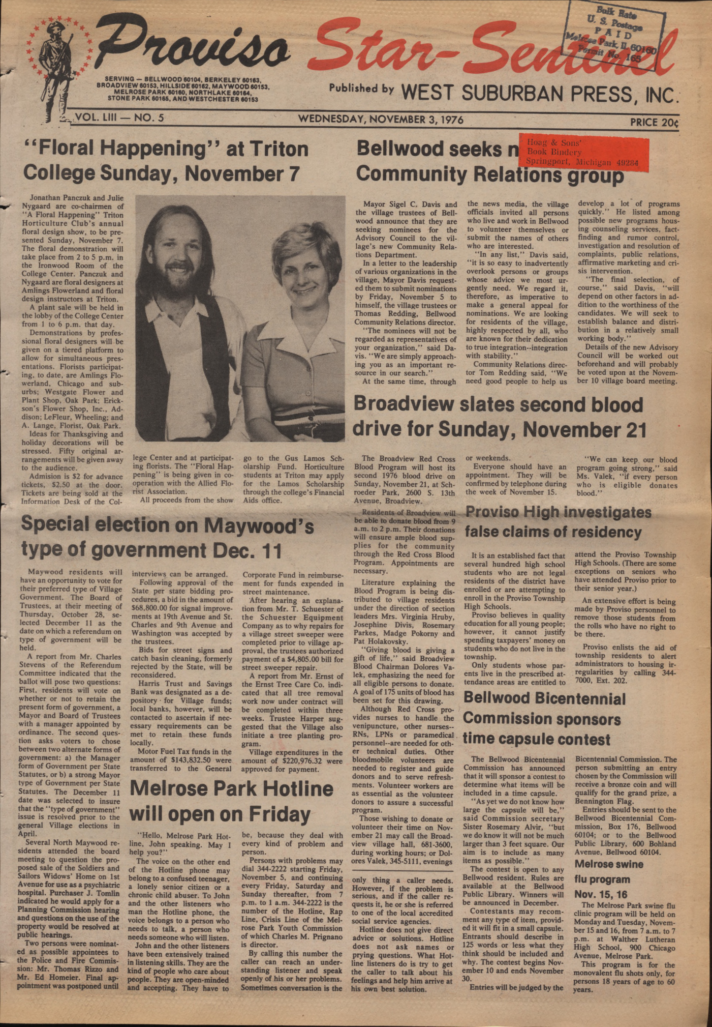 Proviso Star-Sentinel – 19761103