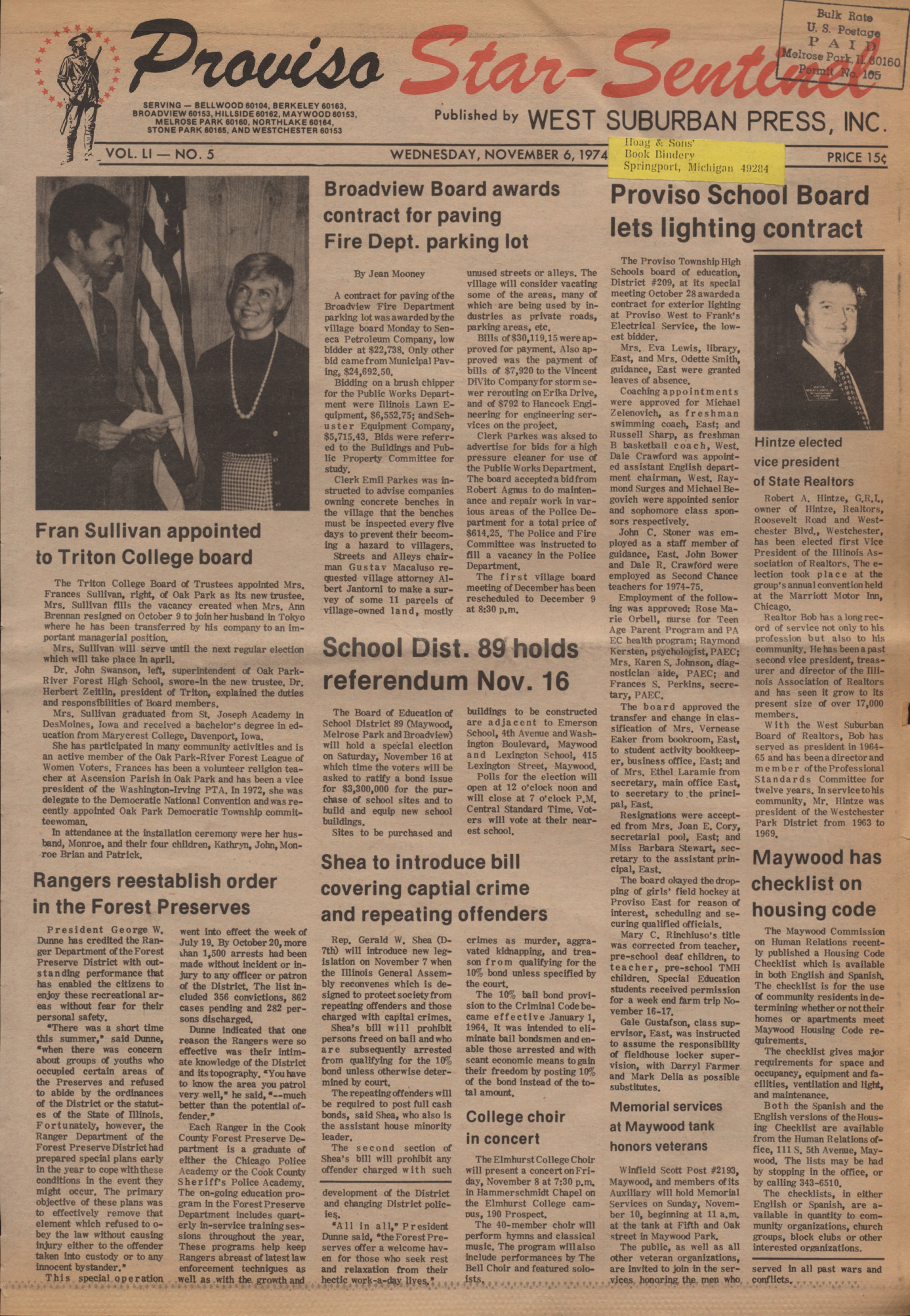 Proviso Star-Sentinel – 19741106