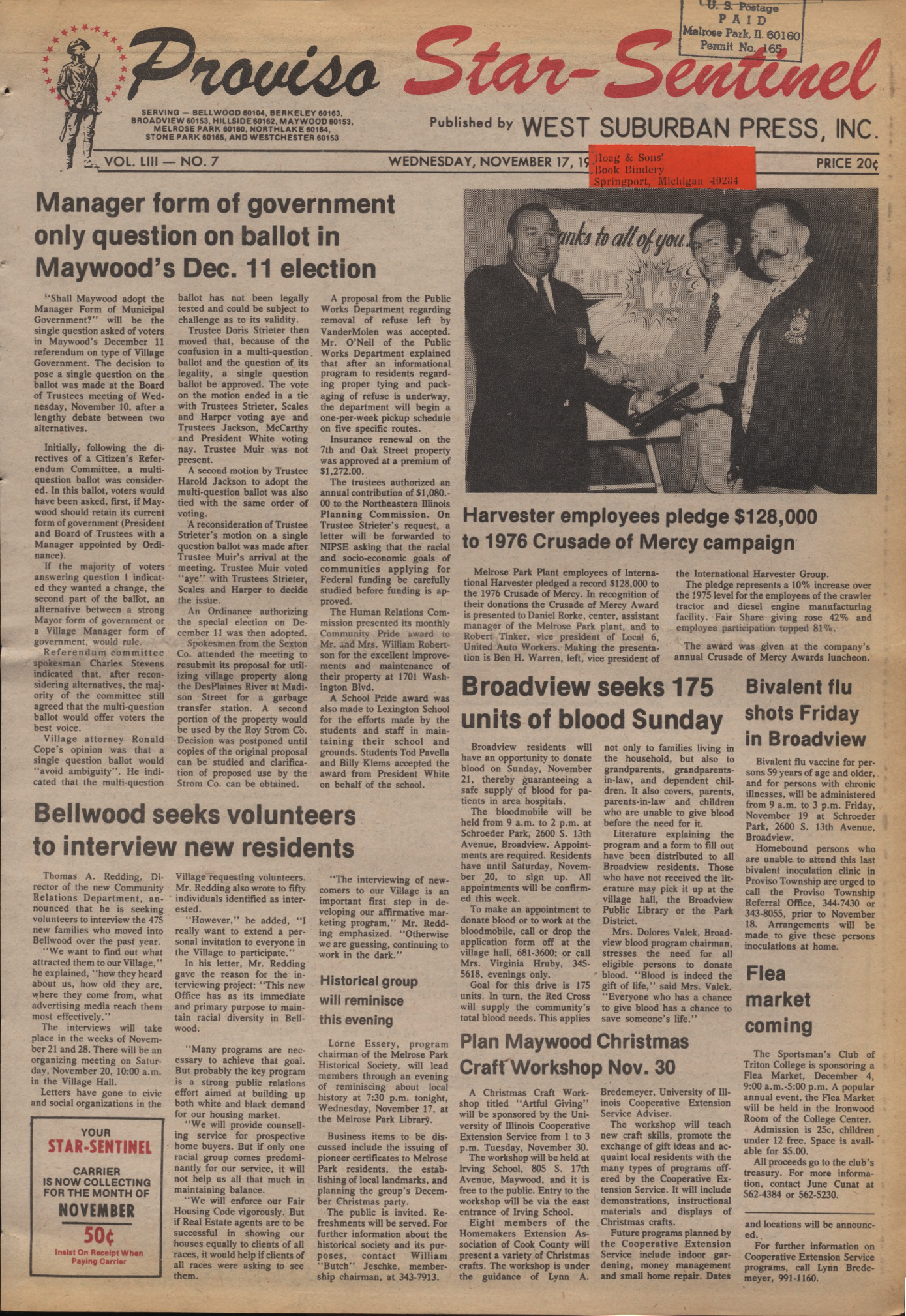 Proviso Star-Sentinel – 19761117