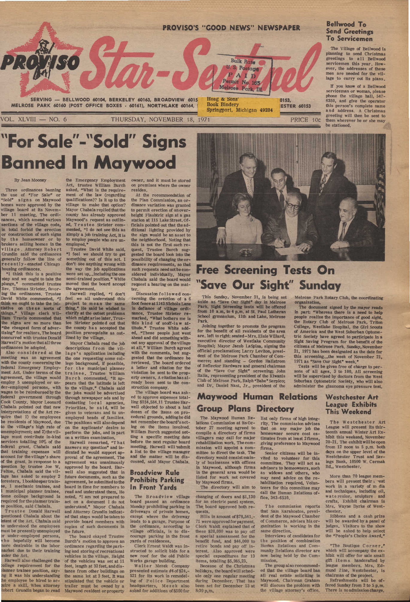 Proviso Star-Sentinel – 19711118