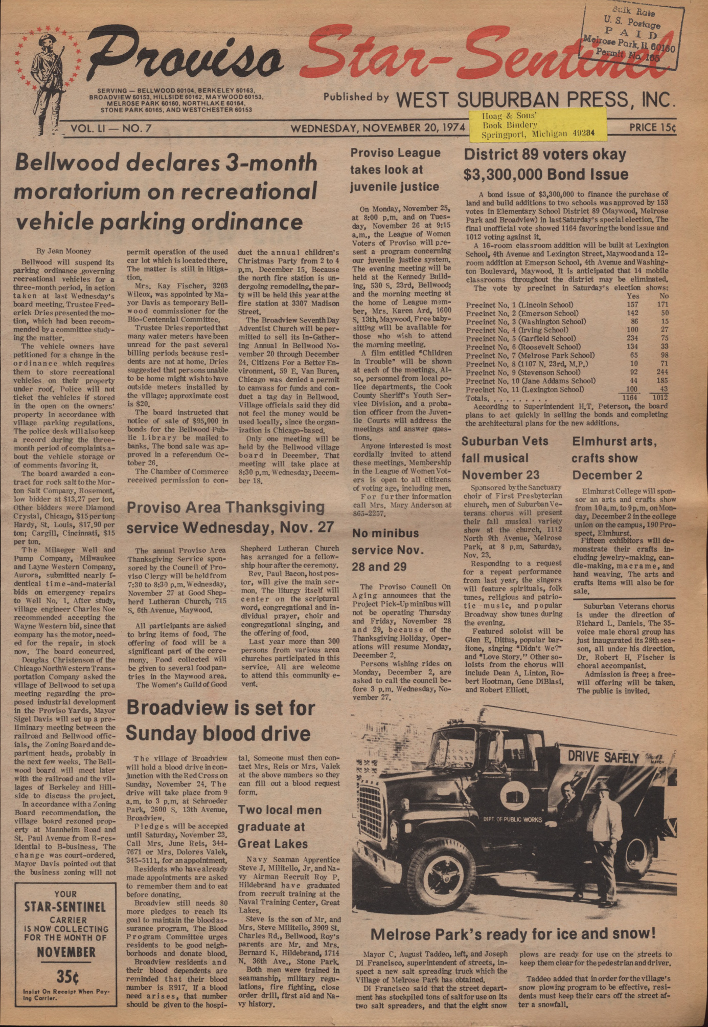 Proviso Star-Sentinel – 19741120