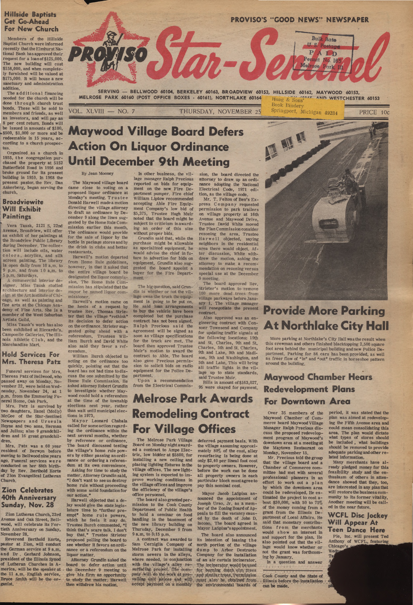 Proviso Star-Sentinel – 19711125