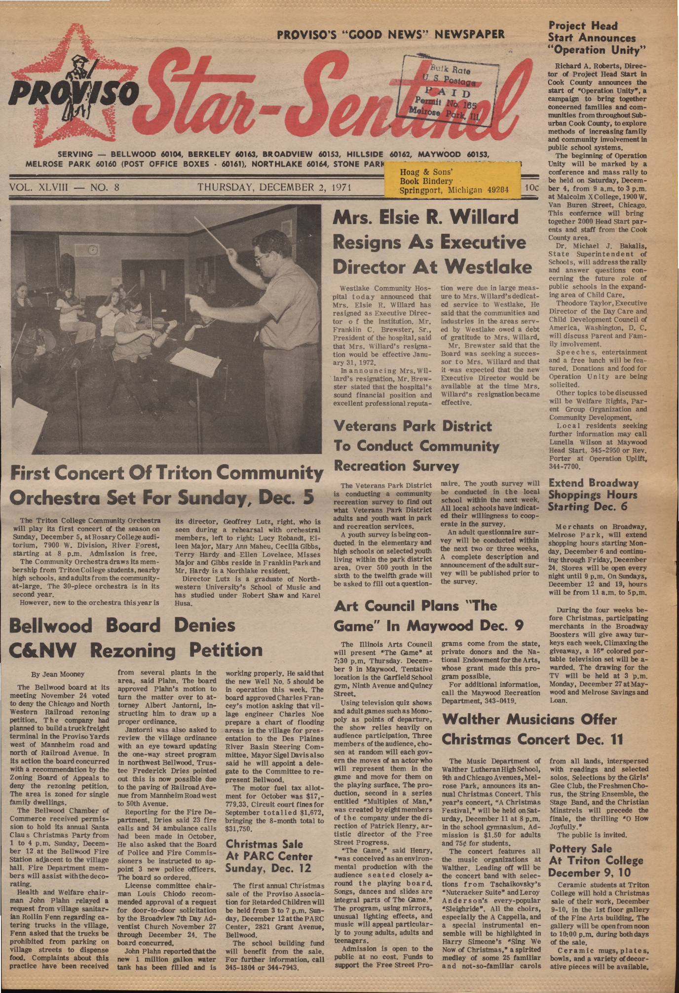Proviso Star-Sentinel – 19711202