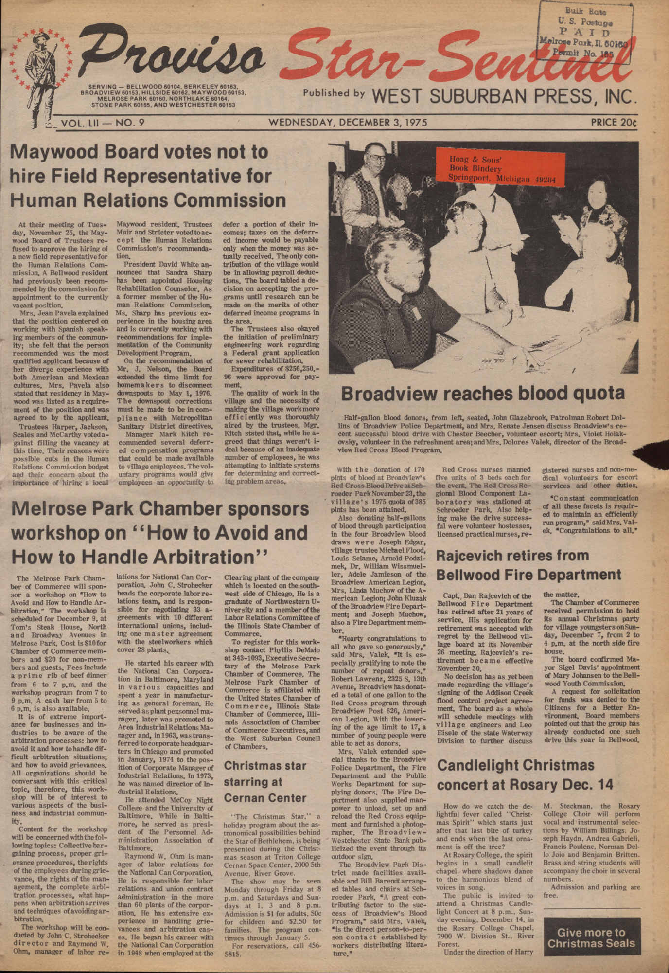 Proviso Star-Sentinel – 19751203