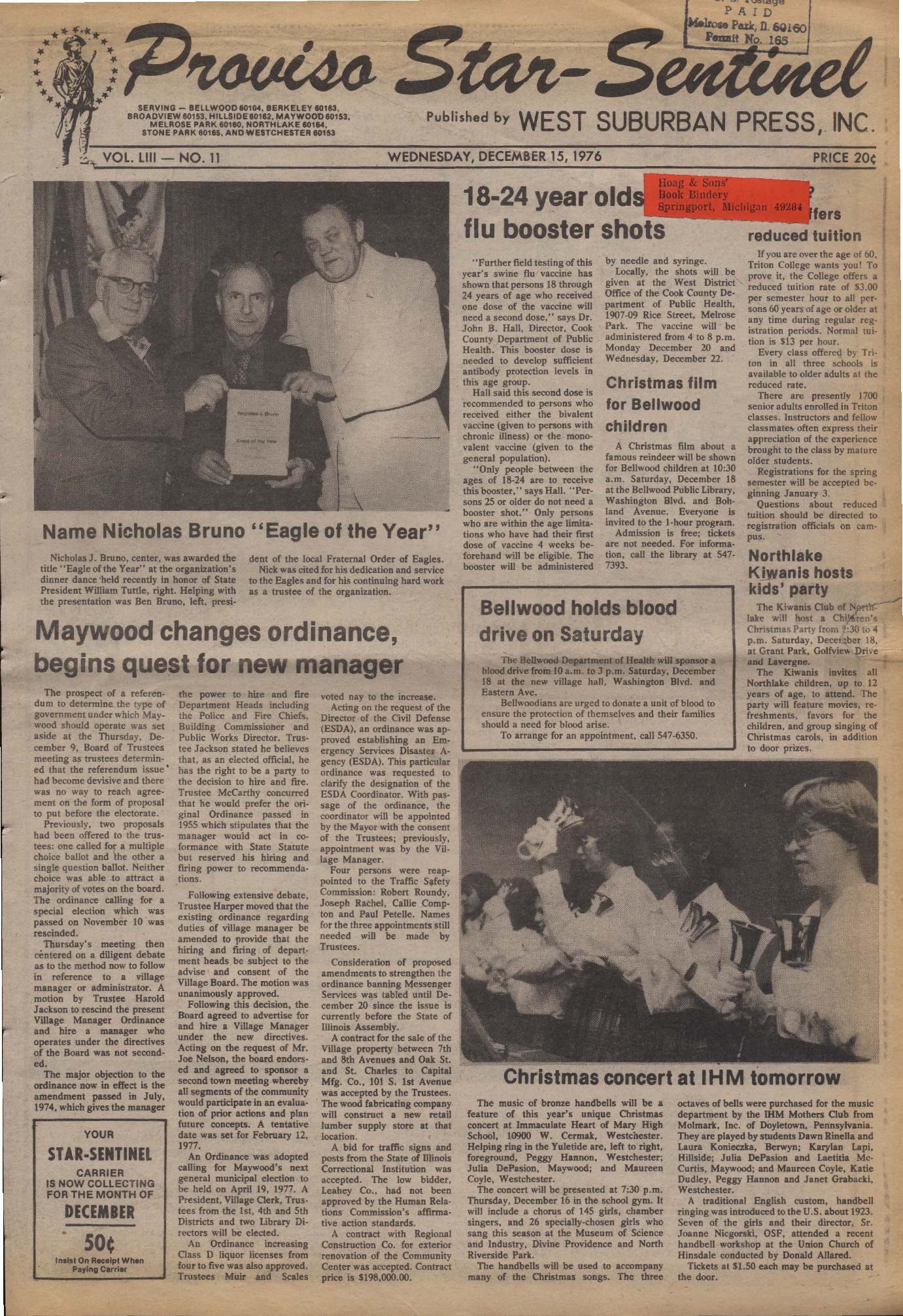 Proviso Star-Sentinel – 19761215