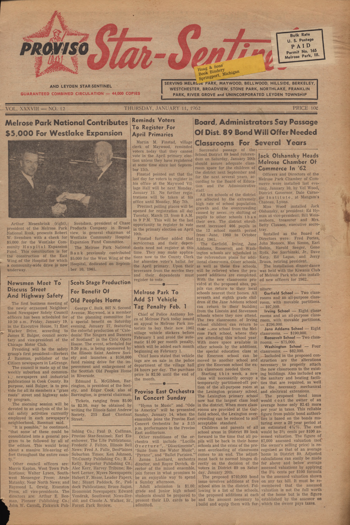 Proviso Star-Sentinel – 19620111