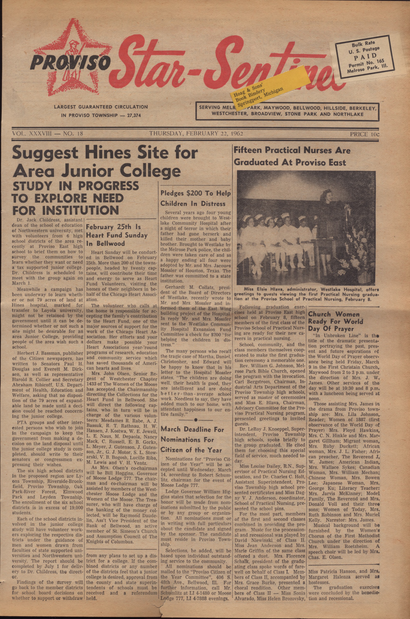 Proviso Star-Sentinel – 19620222
