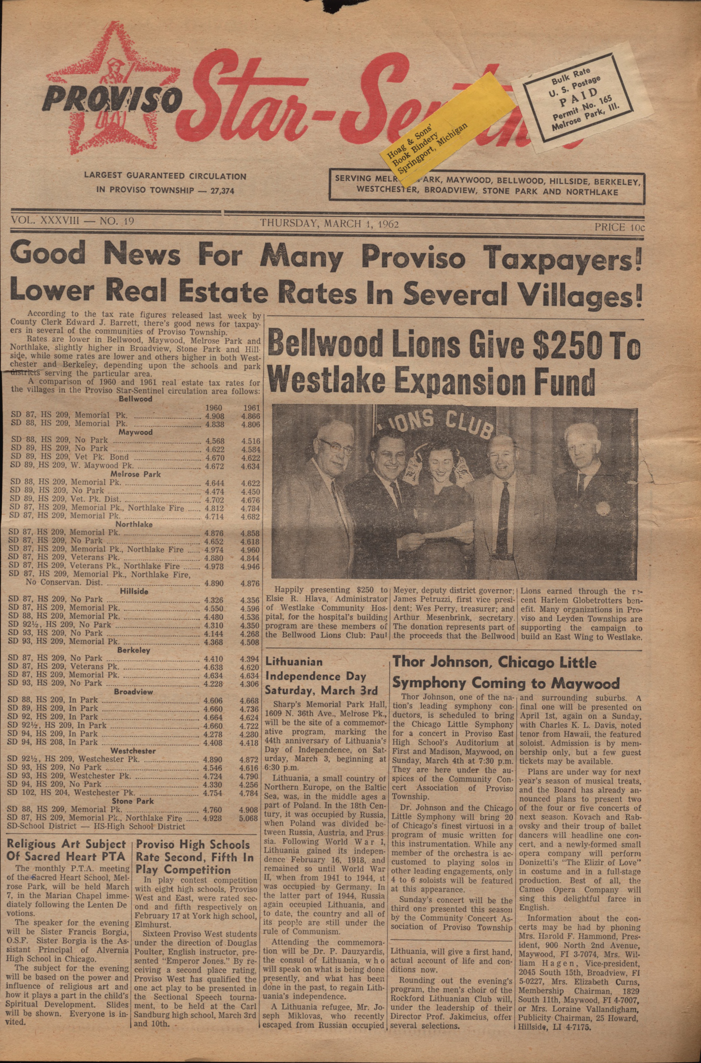 Proviso Star-Sentinel – 19620301
