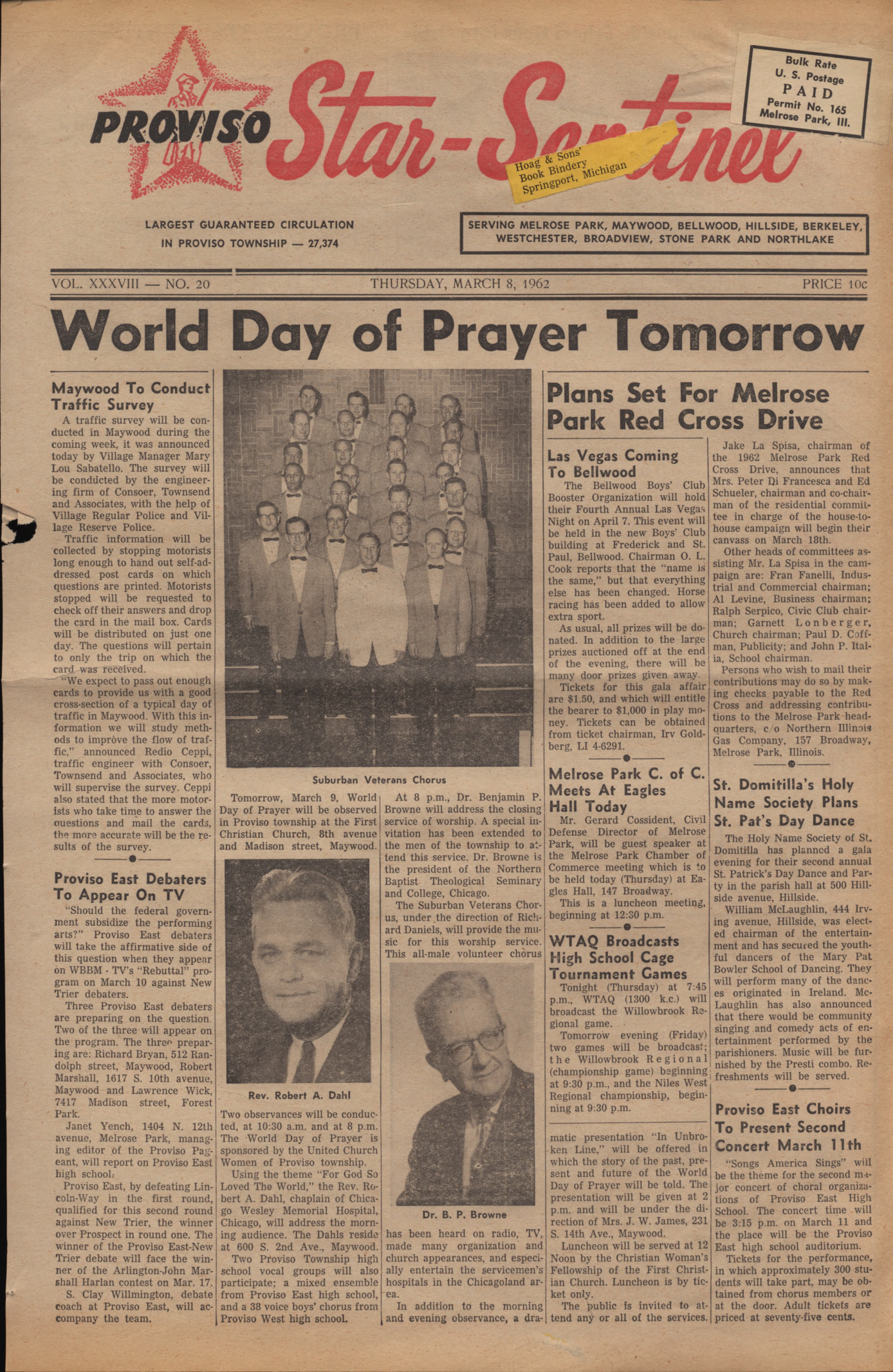 Proviso Star-Sentinel – 19620308
