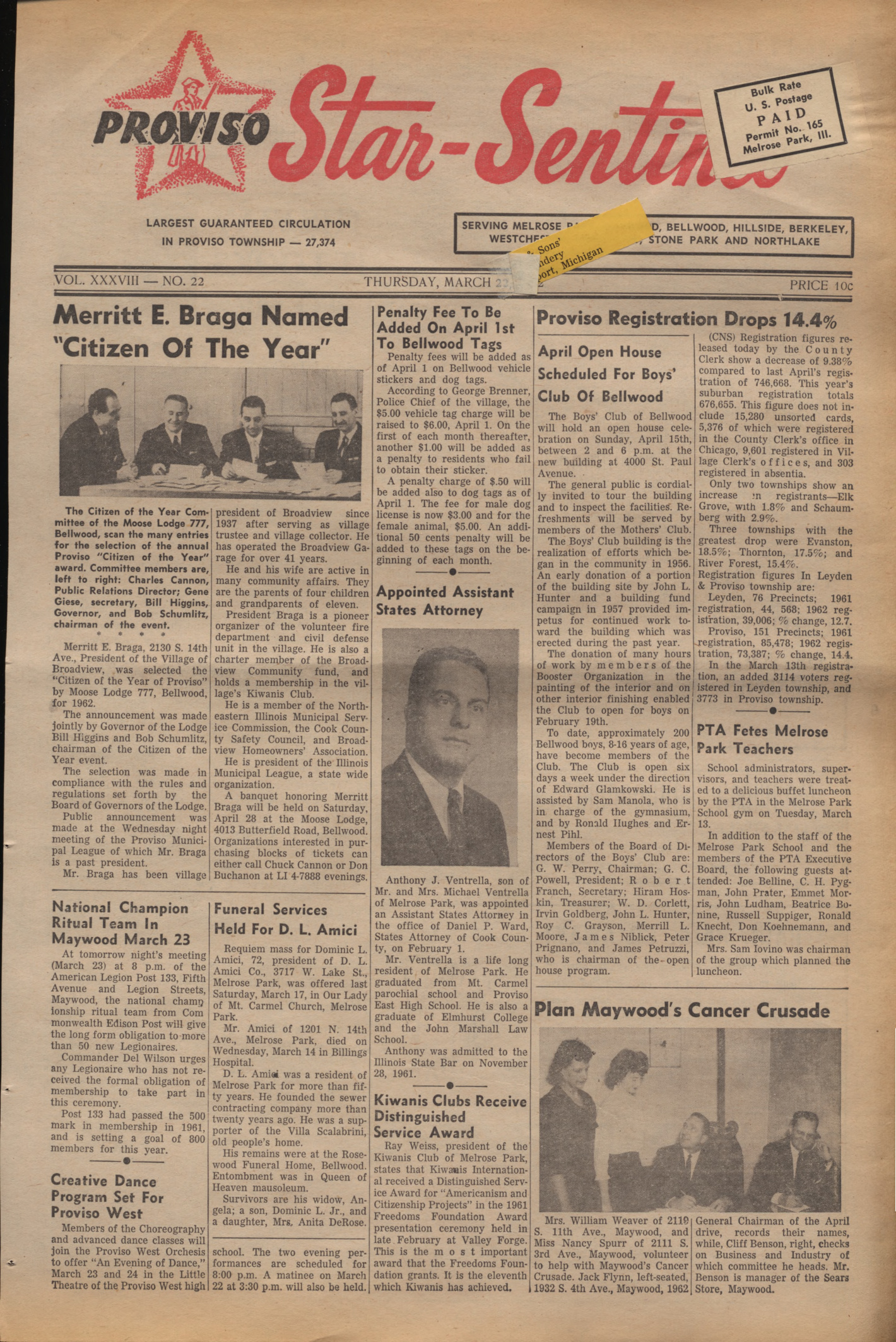 Proviso Star-Sentinel – 19620322