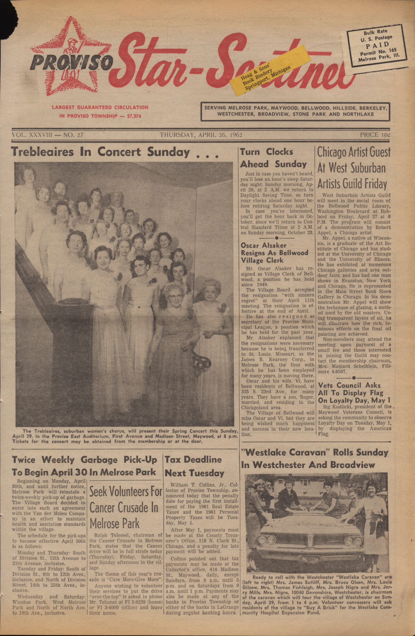Proviso Star-Sentinel – 19620426