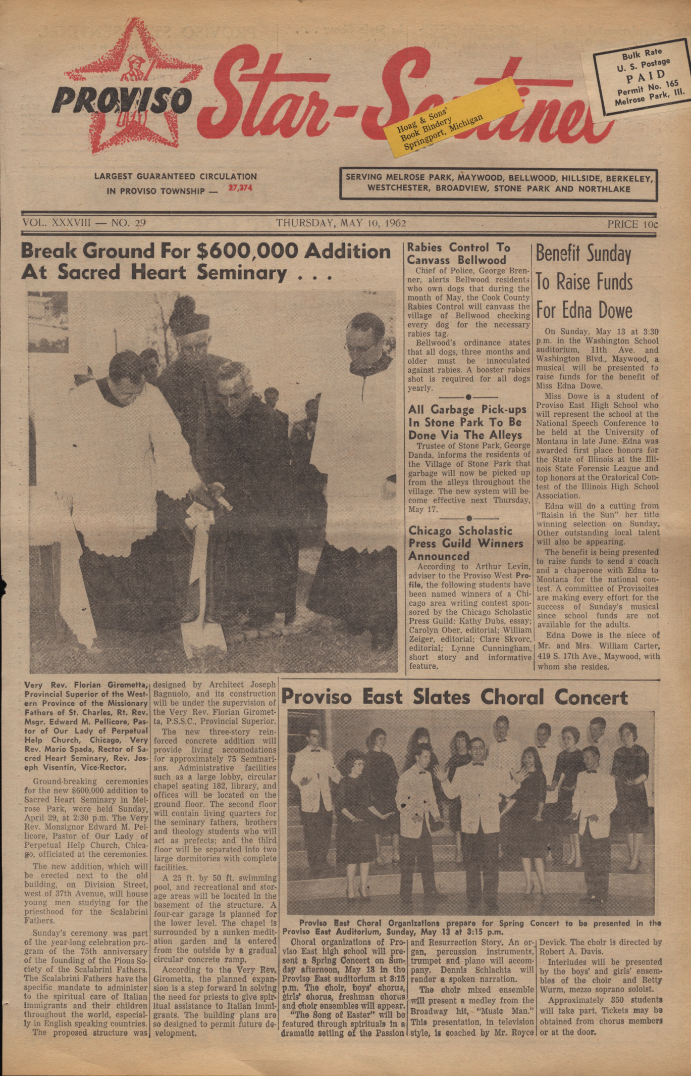 Proviso Star-Sentinel – 19620510
