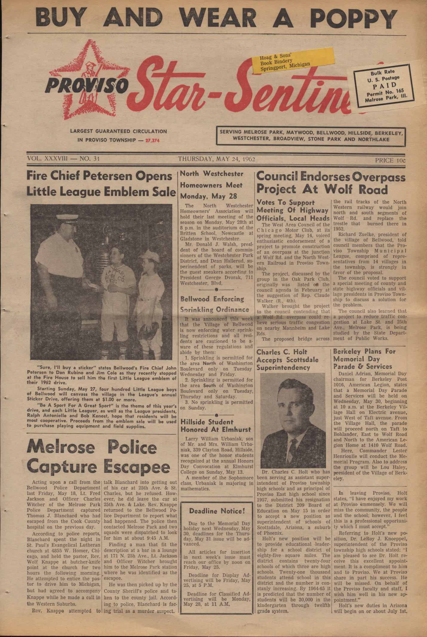 Proviso Star-Sentinel – 19620524
