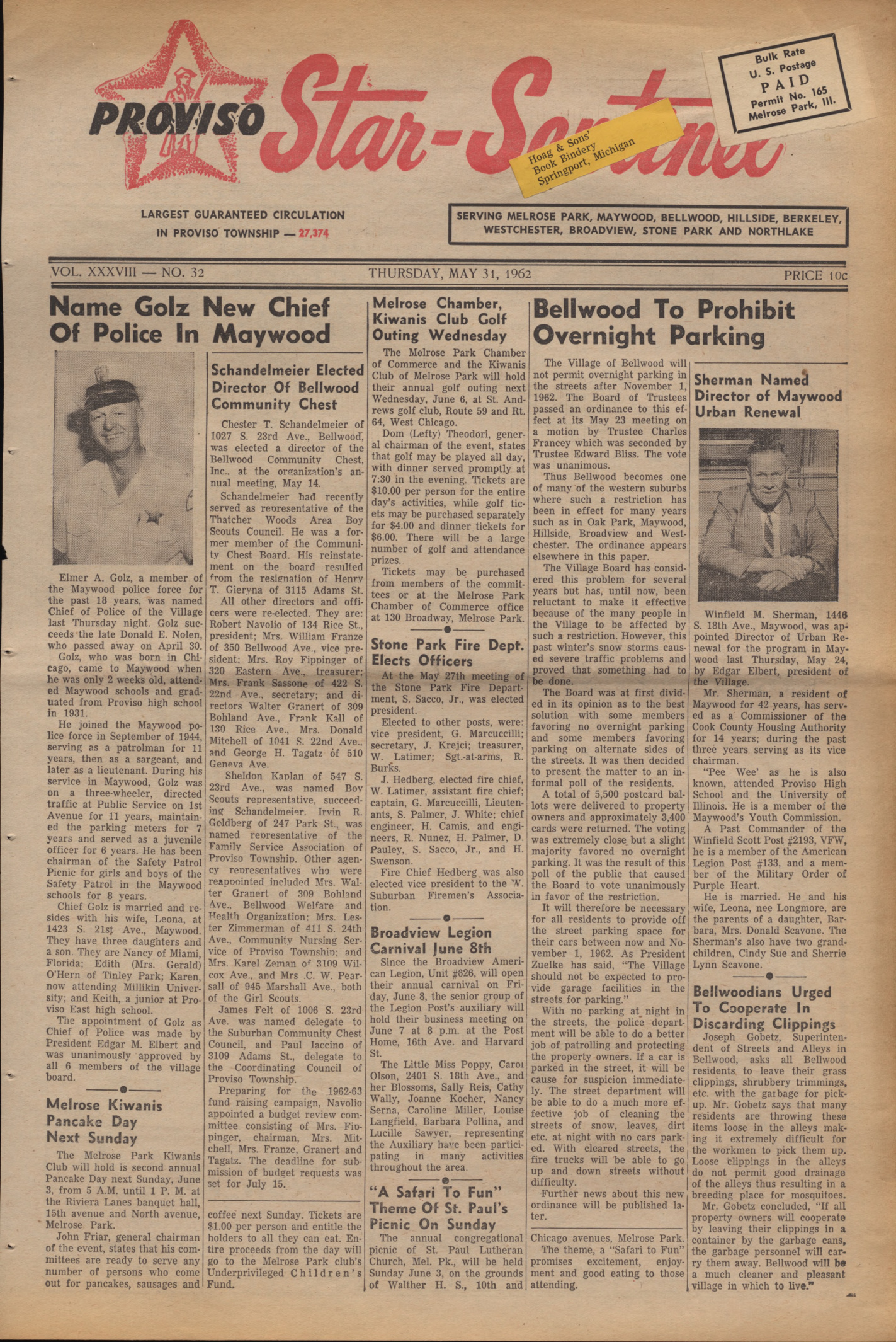 Proviso Star-Sentinel – 19620531