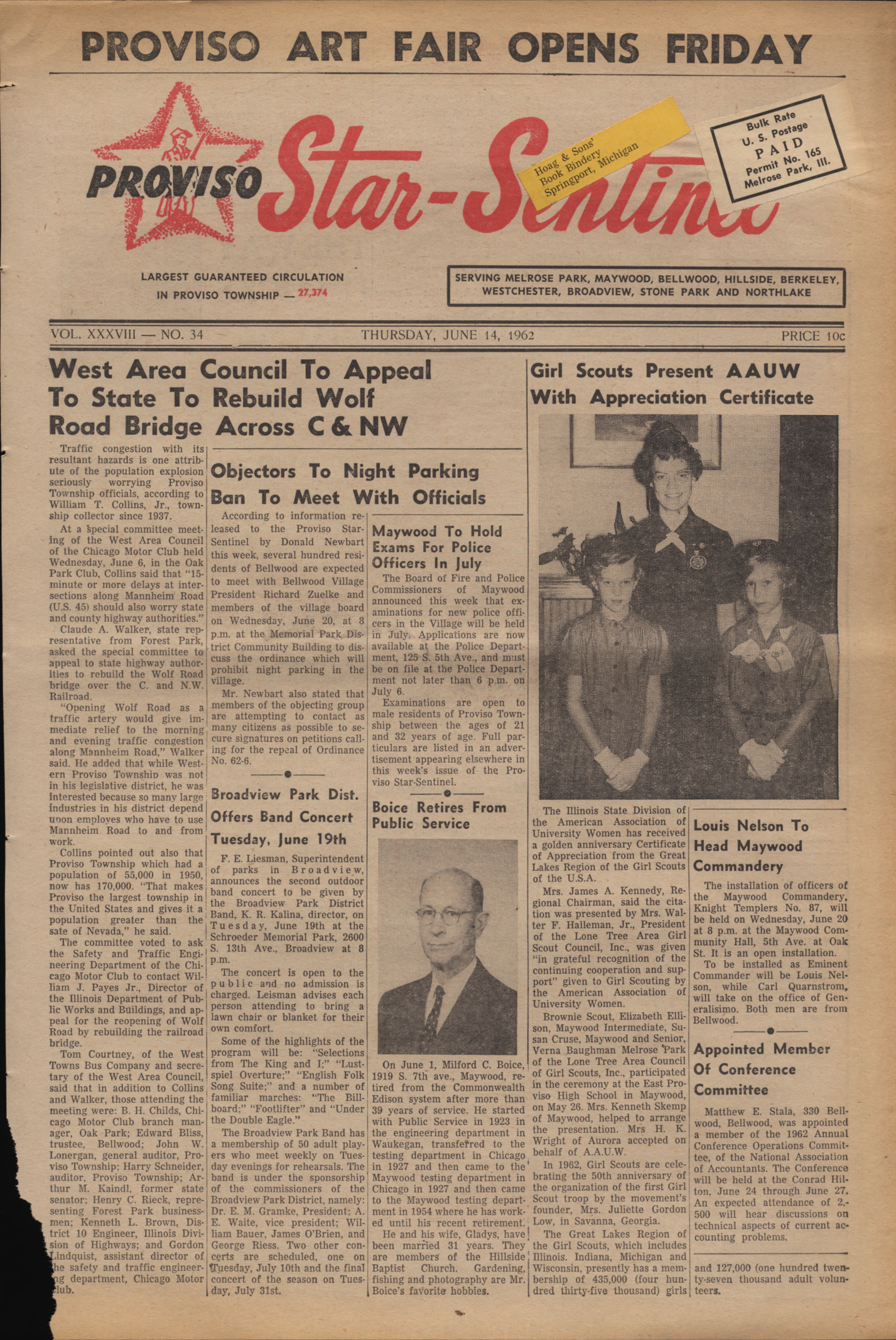 Proviso Star-Sentinel – 19620614