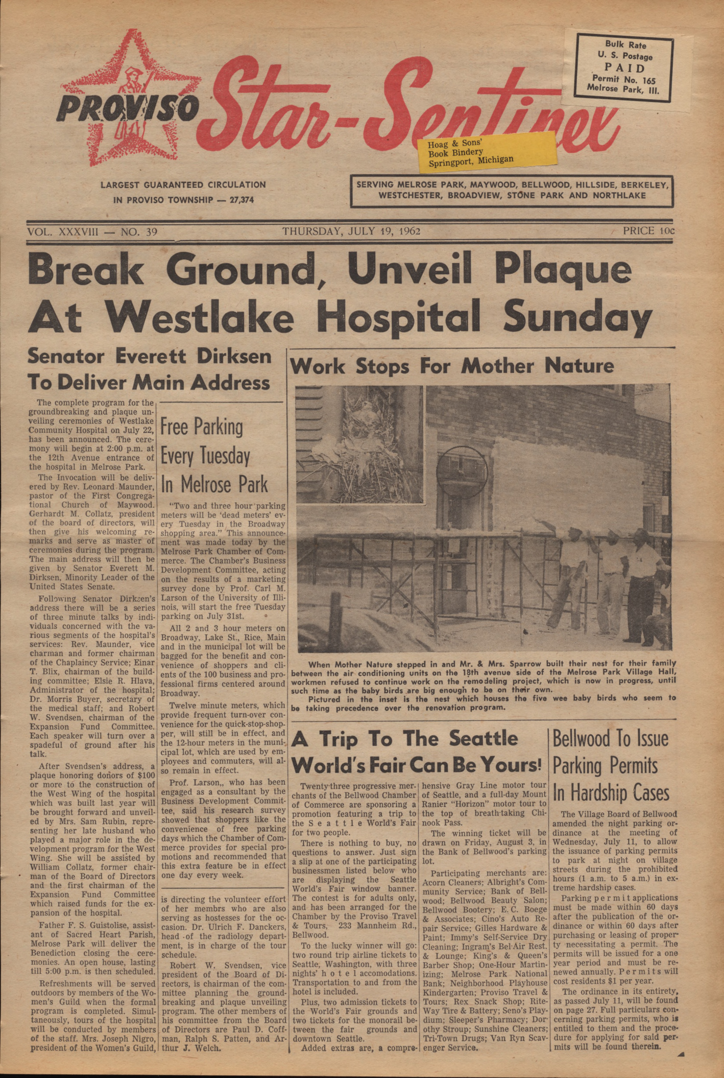 Proviso Star-Sentinel – 19620719