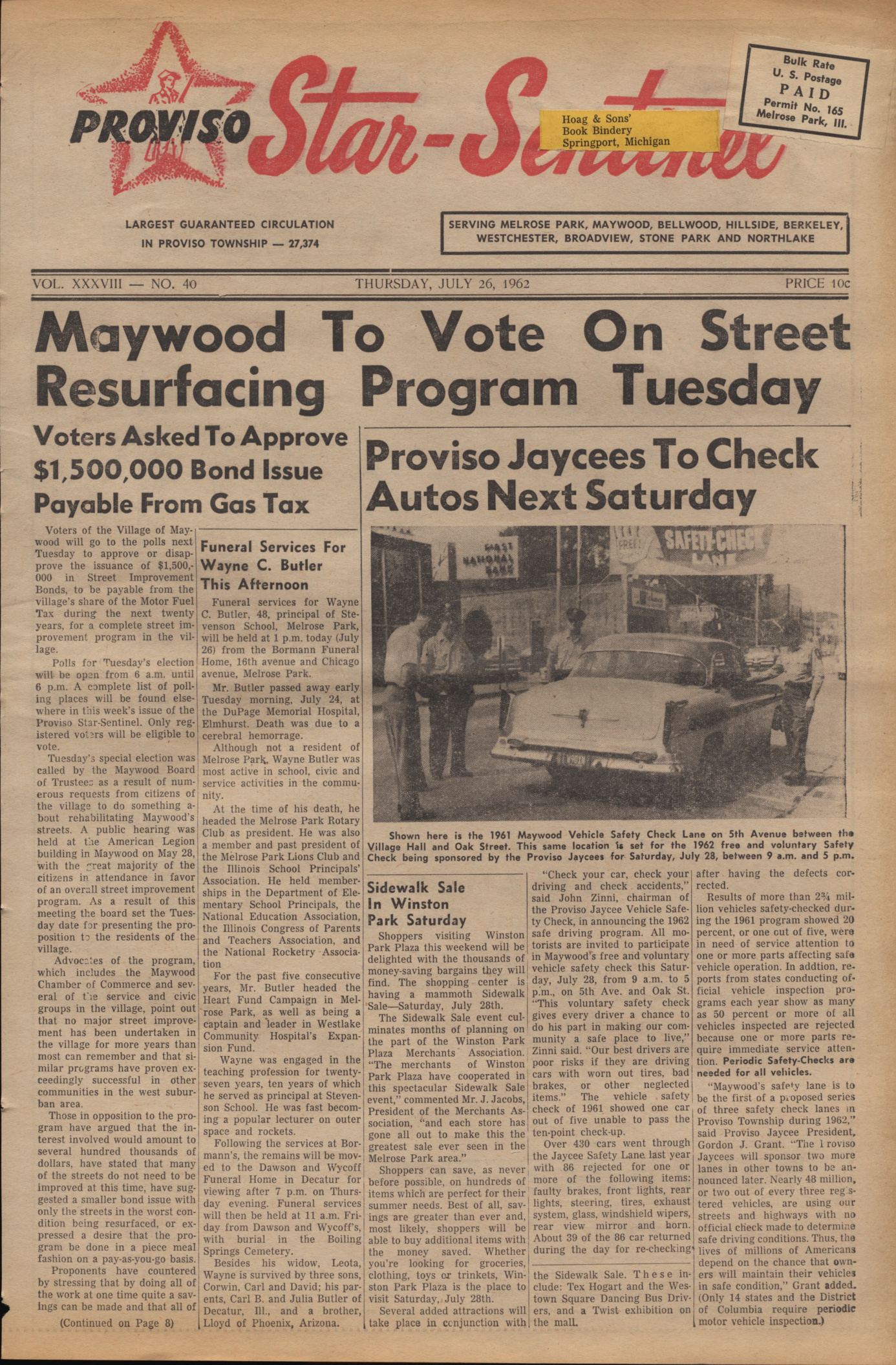Proviso Star-Sentinel – 19620726